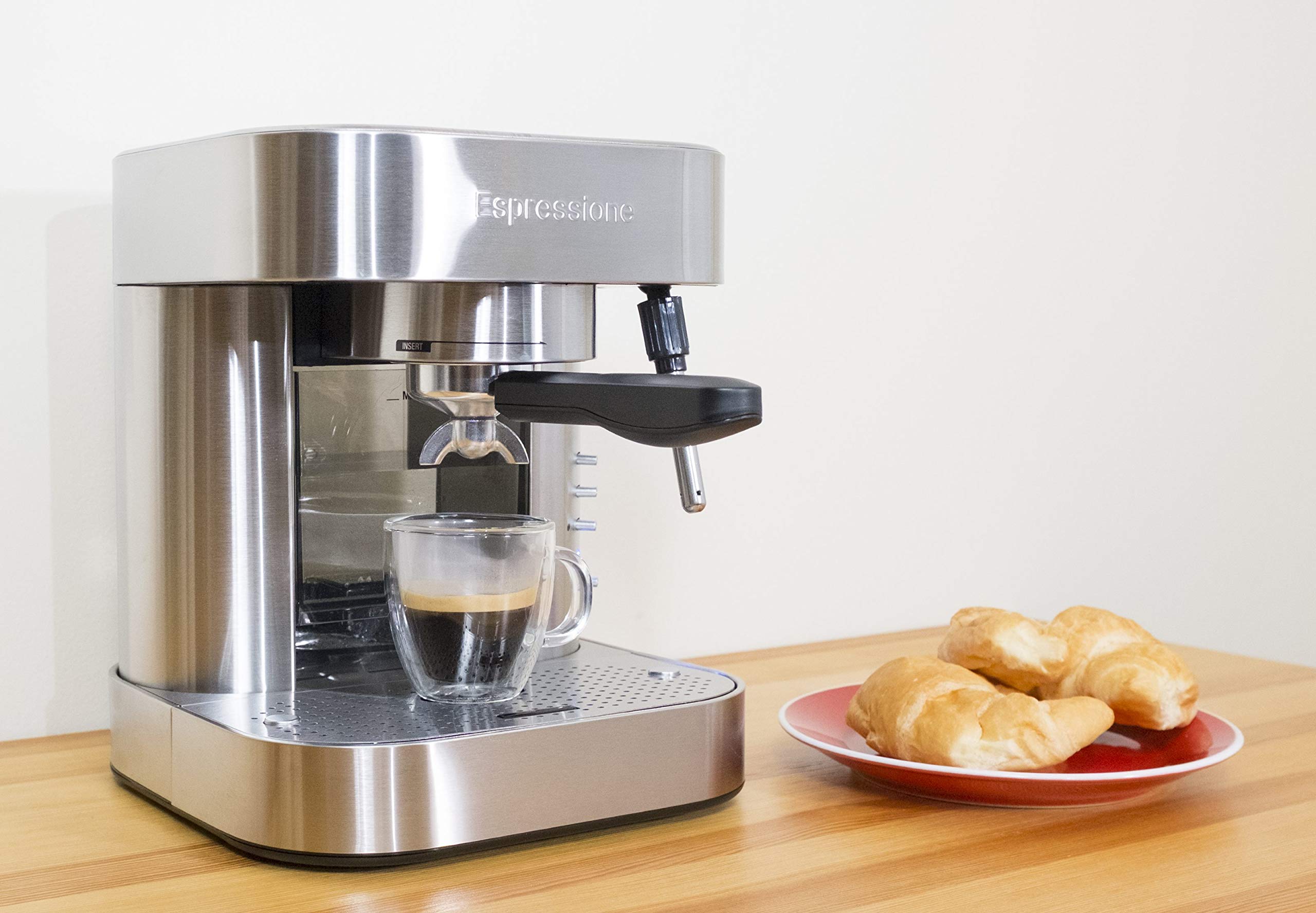 Premium Stainless Steel Espresso Machine for Home & Office - Barista-Quality Coffee Maker with Steam Wand for Lattes & Cappuccinos | Perfect for Coffee Enthusiasts & Small Businesses