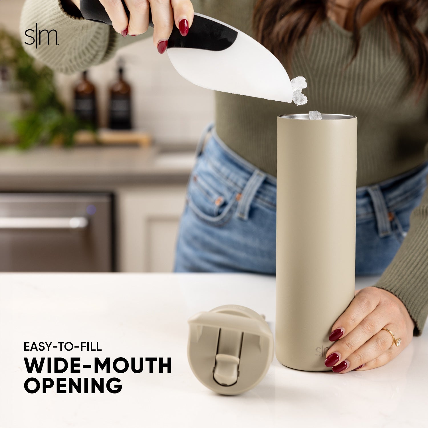 Stainless Steel Reusable Water Bottle with Manual Straw Lid - Leakproof & Eco-Friendly for Gym, Hiking, Travel & Outdoor Activities