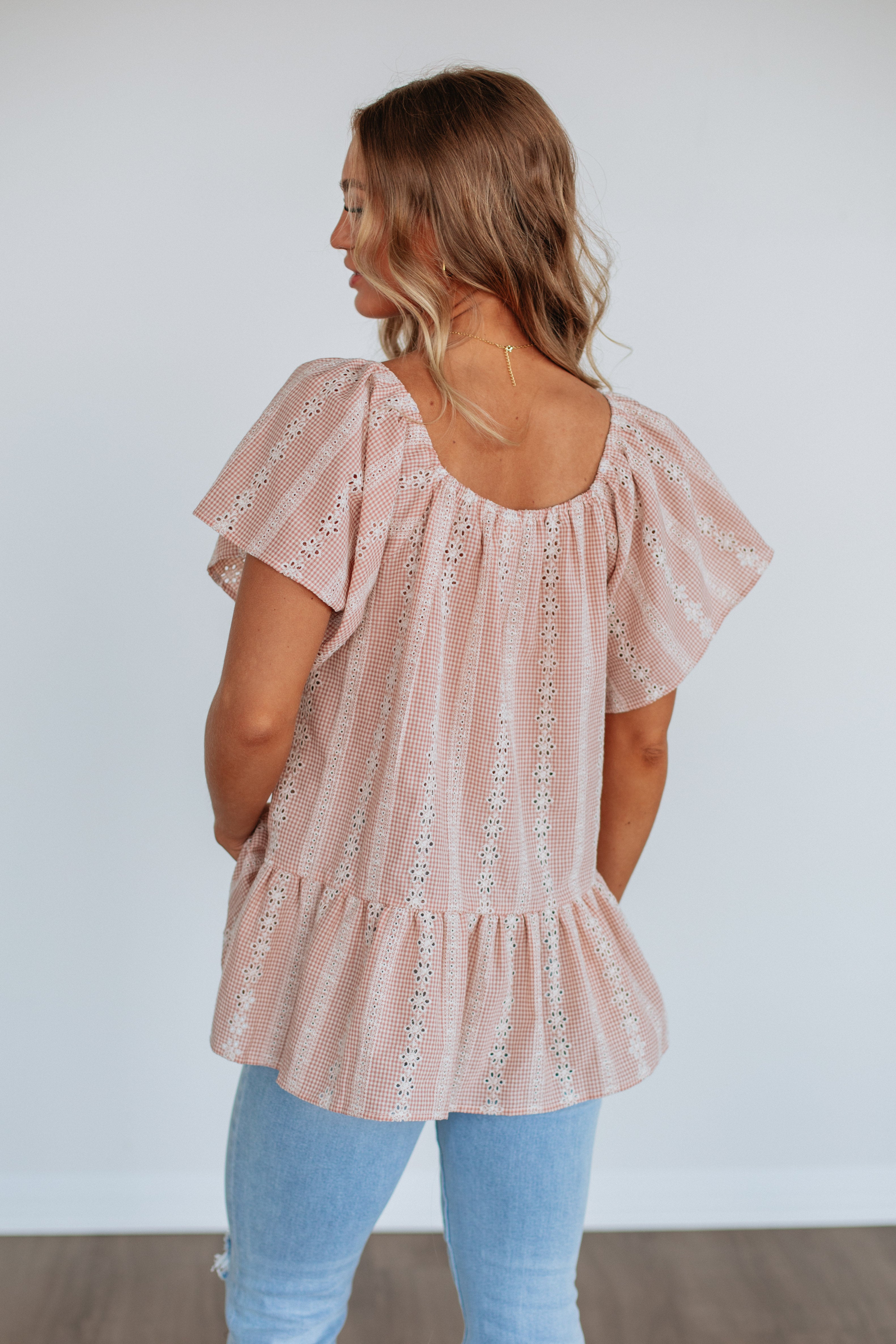 Alondra Women's Peach Mix Blouse - Stylish & Comfortable Top for Casual Wear, Office & Date Night