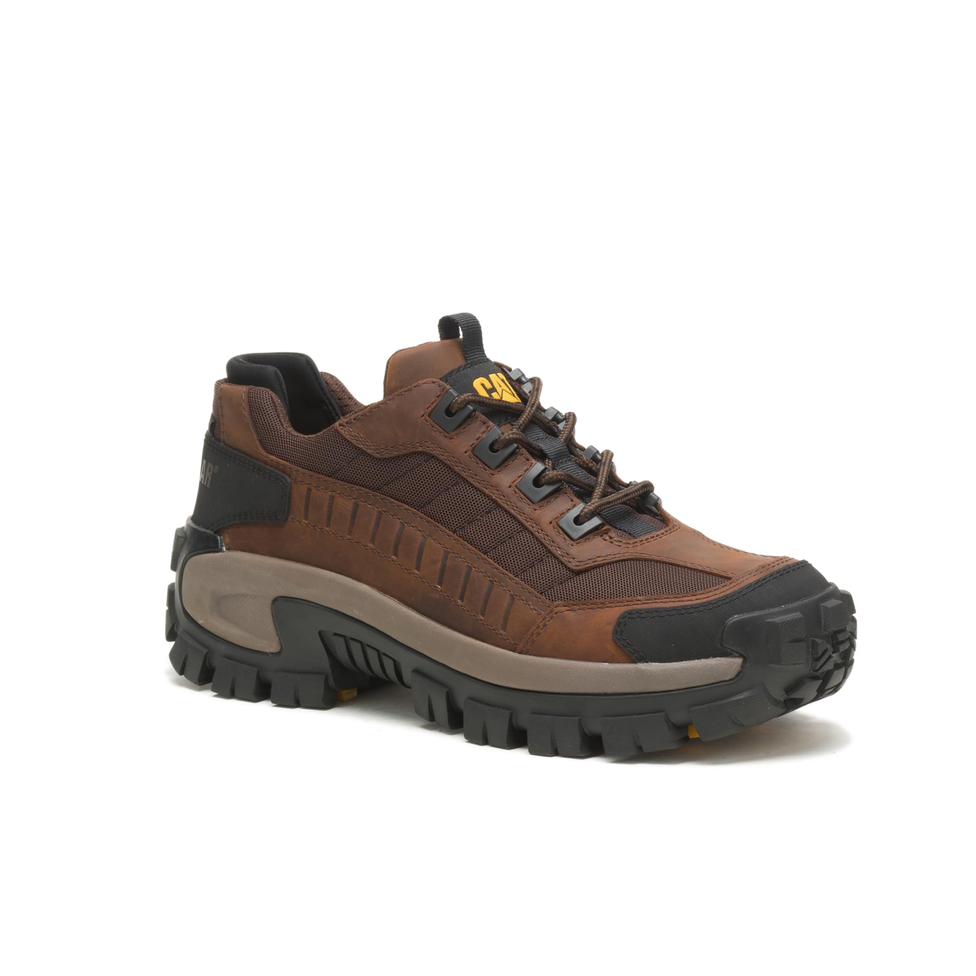 CAT Footwear Men's Invader Steel Toe Work Boots - Durable Safety Shoes for Construction, Warehouse & Industrial Work | Slip & Oil Resistant Work Boots for Men