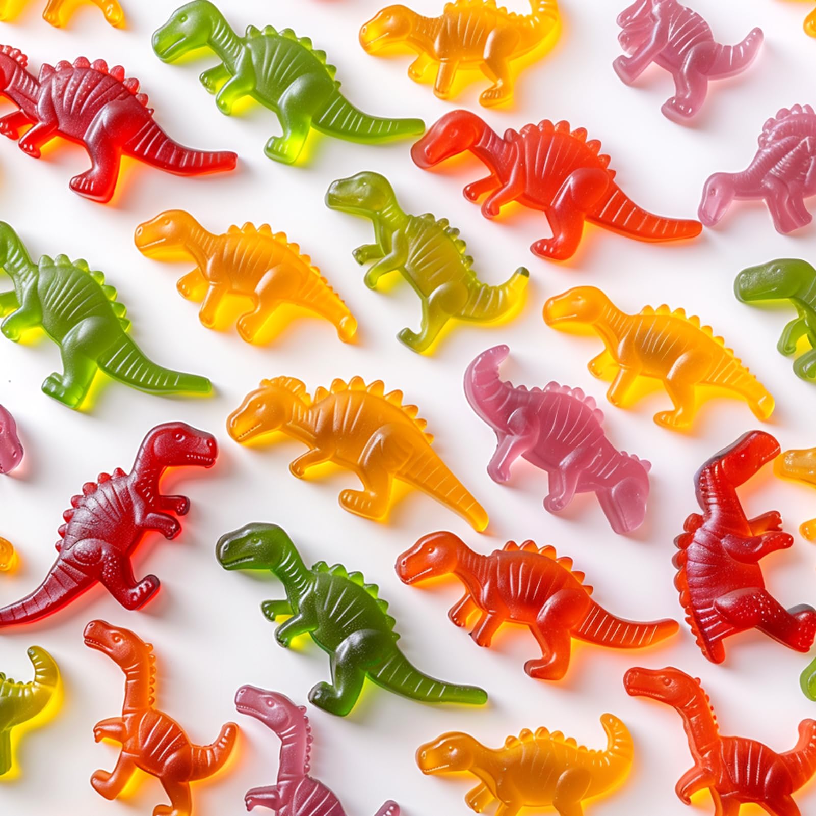 Palksky 4-Piece Silicone Dinosaur Molds for Chicken Nuggets, Popsicles & Chocolate Candy Making - Perfect for Kids' Parties, Baking & DIY Treats
