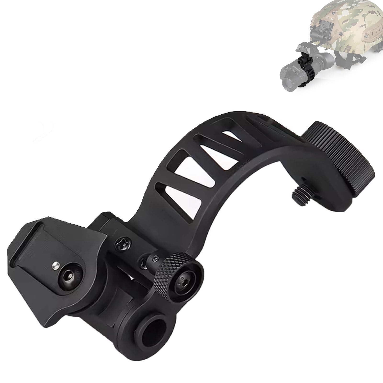 PVS-14 J-Arm Dovetail Mount - Compatible with PVS-14 Night Vision Monocular & L4G24 Mount - Helmet Mount for Night Vision Goggles - Perfect for Military, Hunting & Tactical Operations