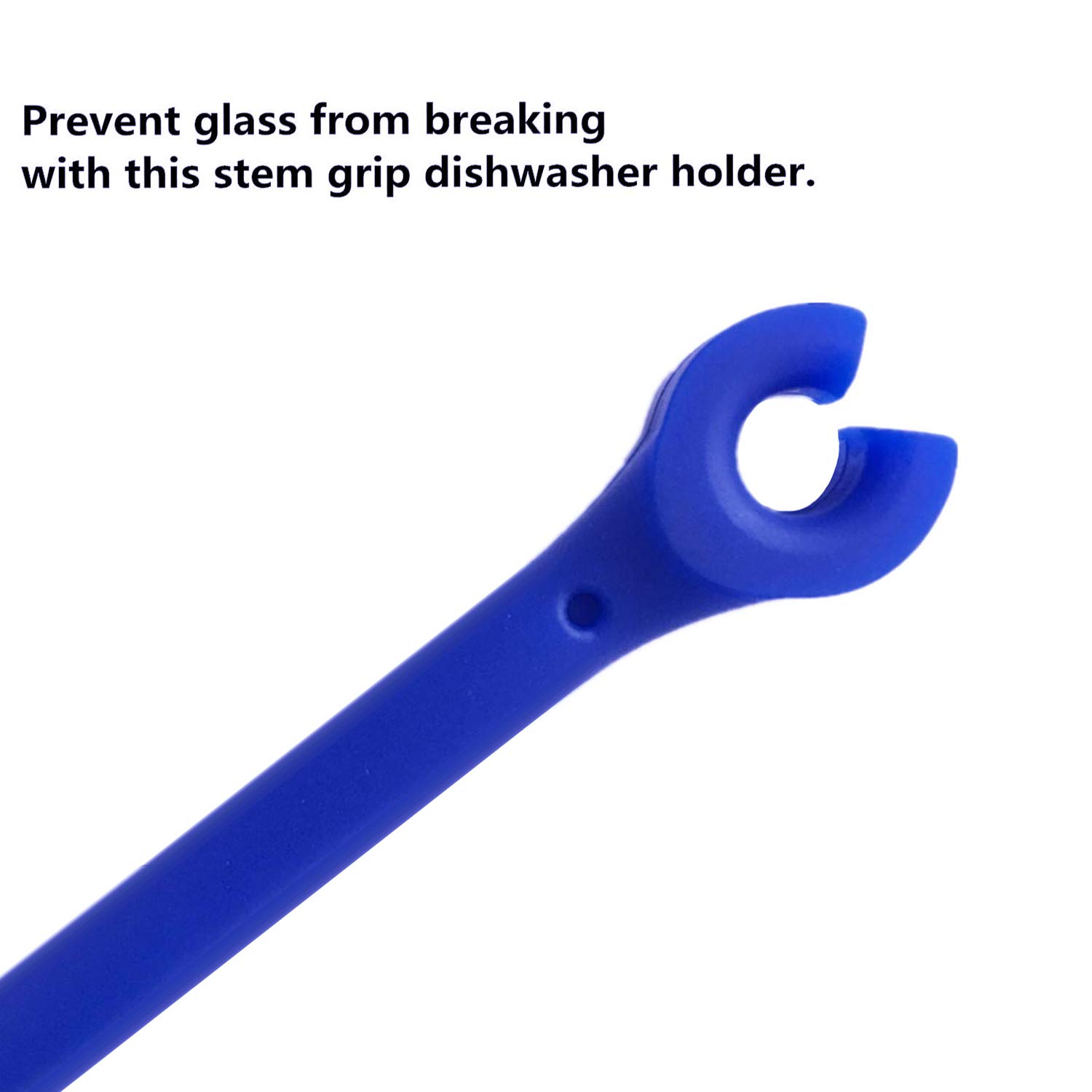 YouU Silicone Stemware Saver - Flexible Wine Glass Protector Holder (8-Piece Set, Blue) - Dishwasher Safe Stemware Tether for Securing Glasses - Perfect for Parties, Restaurants & Home Bars