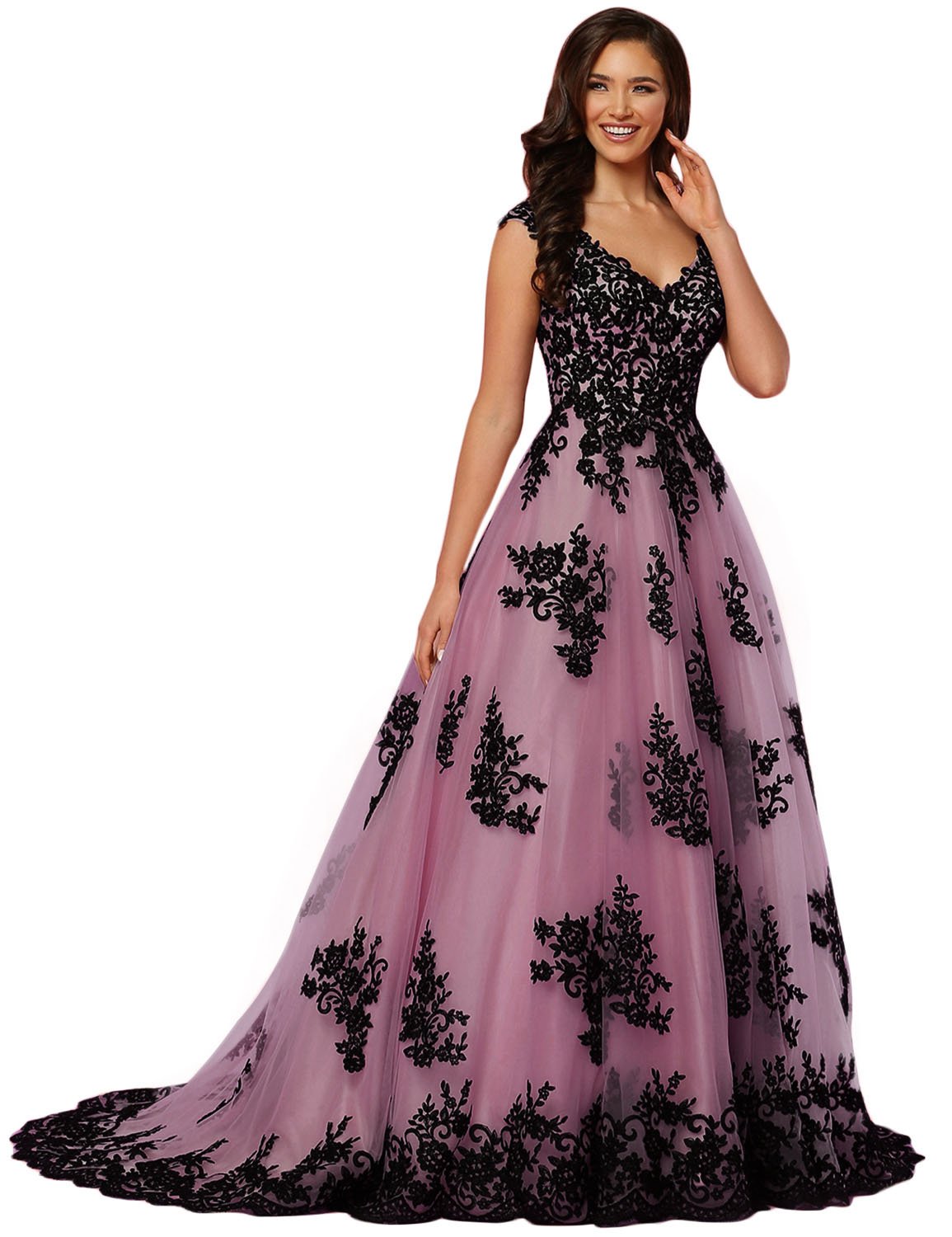 2019 Elegant Mermaid Long Prom Dress with Noble Lace - Formal Evening Gown for Homecoming, Wedding, and Special Occasions