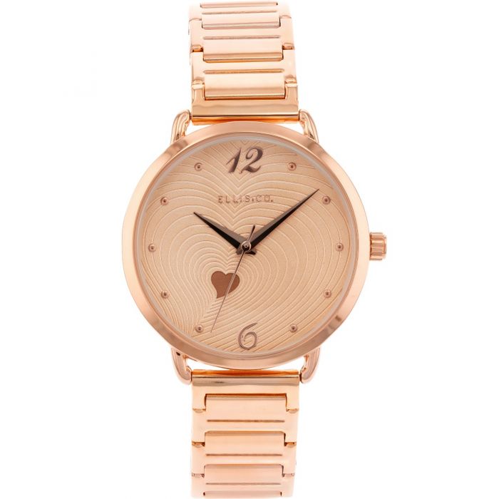 Ellis & Co 'Milana' Rose Gold Plated Women's Watch - Elegant Fashion Watch for Women, Perfect for Everyday Wear, Office & Special Occasions