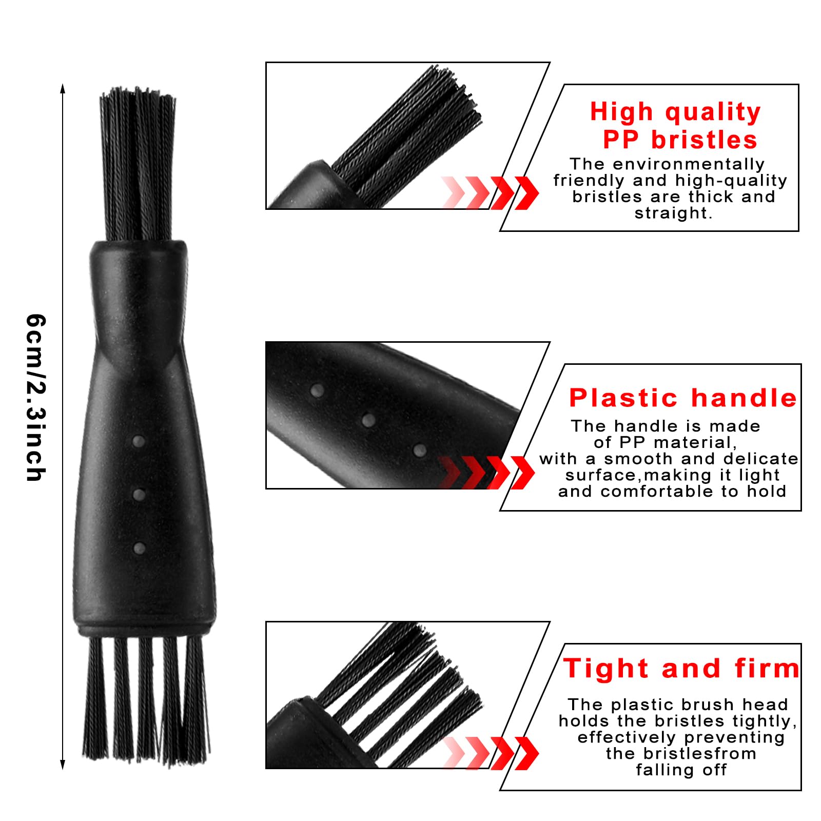 20-Pack Electric Razor Cleaning Brush Set - Hair Clipper & Blade Cleaner for Shavers, Trimmers & Household Appliances | Perfect for Home Grooming & Salon Maintenance