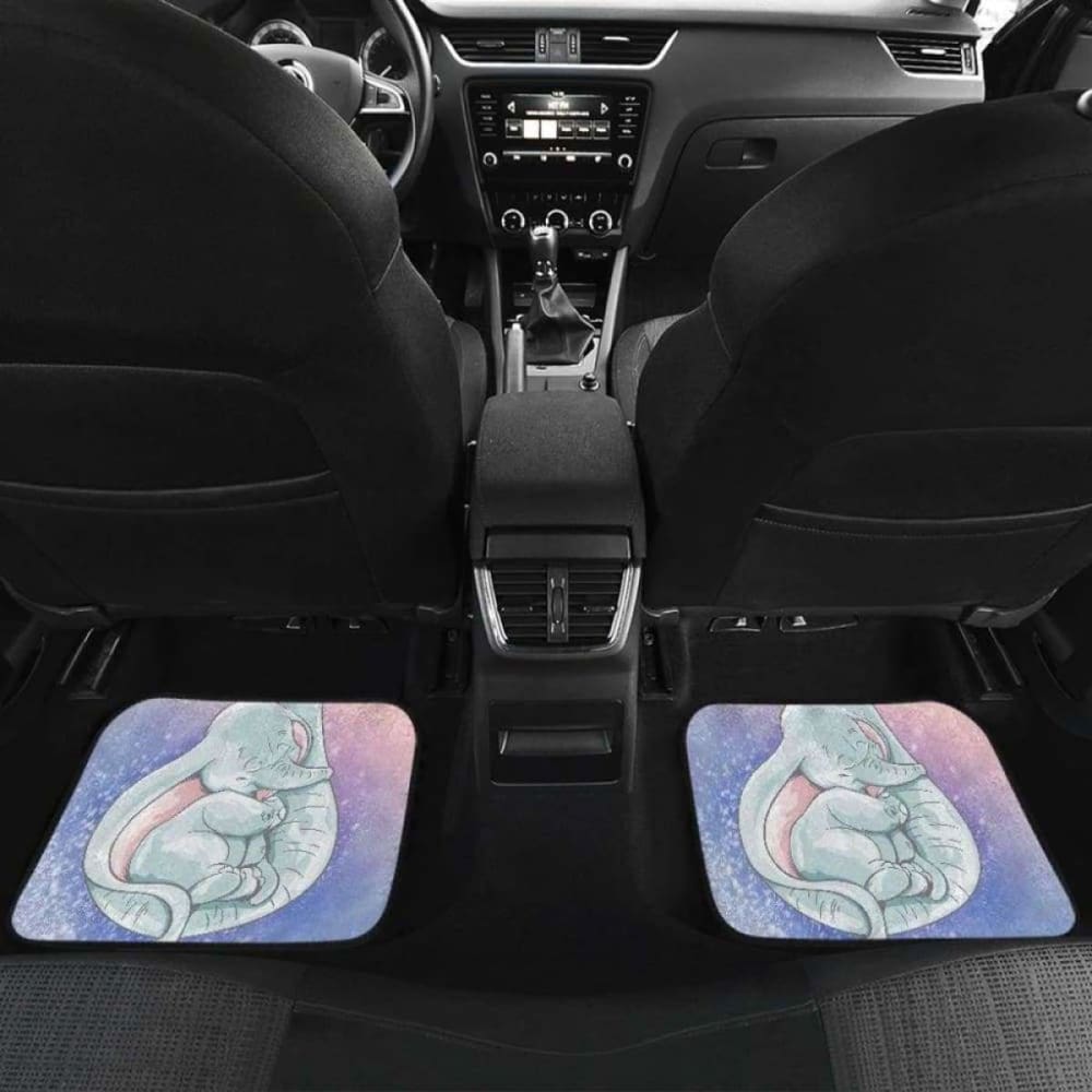 Non-Slip Baby Elephant Car Floor Mats for Kids - Waterproof & Durable Auto Accessories - Perfect for SUVs, Sedans & Family Vehicles