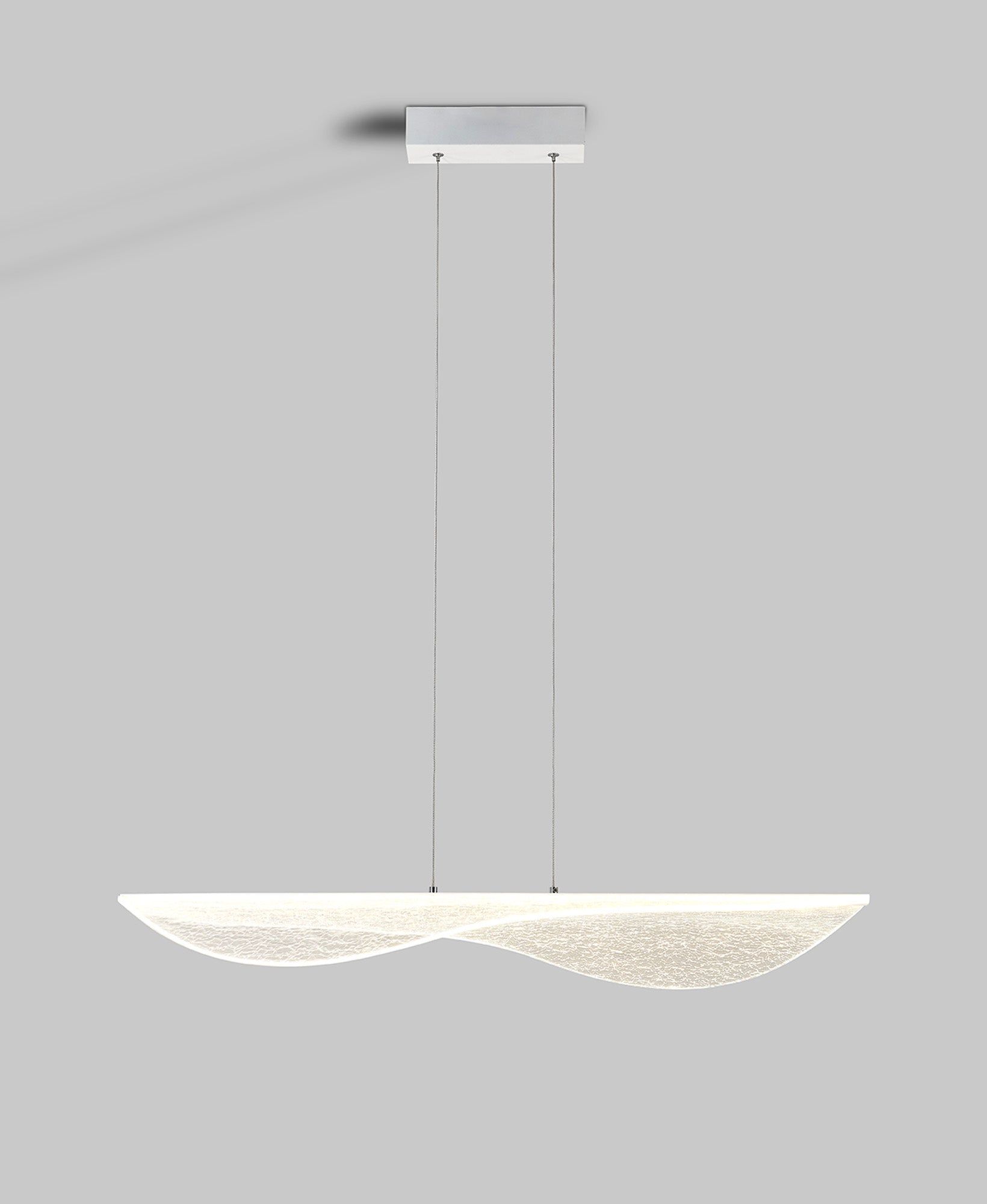 Bianca Medium/Large LED Kitchen Island Pendant Light - White Finish for Modern Dining Room & Kitchen Lighting