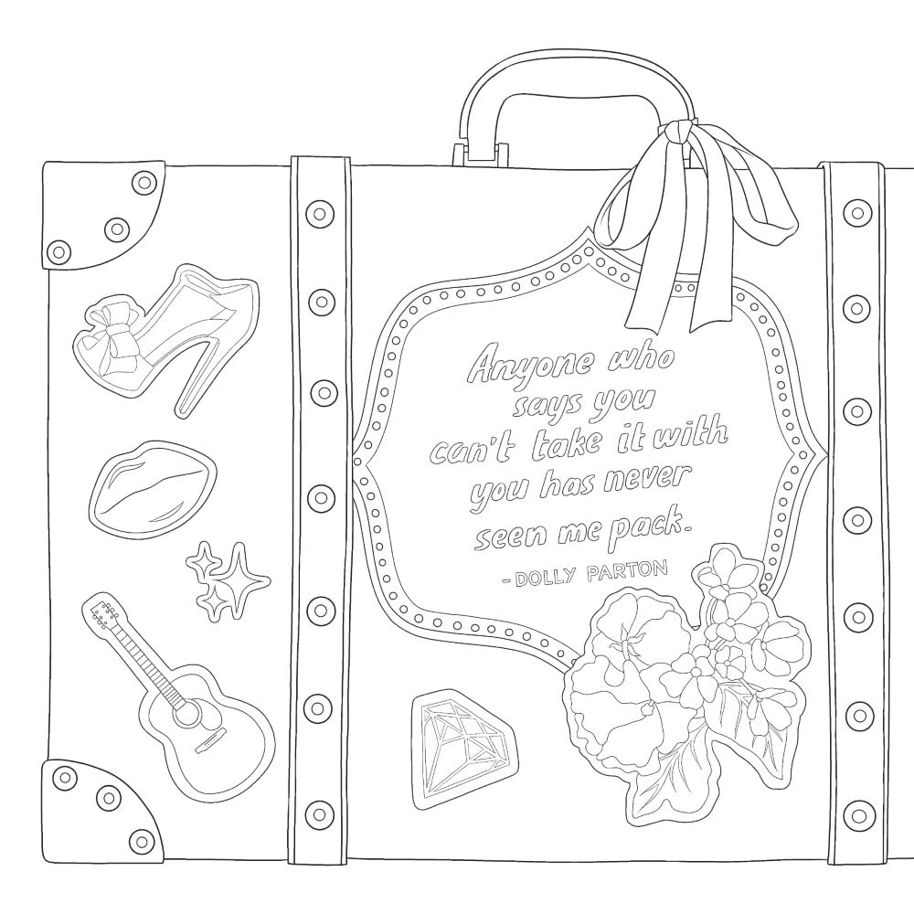 Be a Diamond: Decades of Dolly Parton's Style - Unofficial Coloring Book for Adults | Dover Coloring Books | Country Music Fan Gift & Stress Relief Activity
