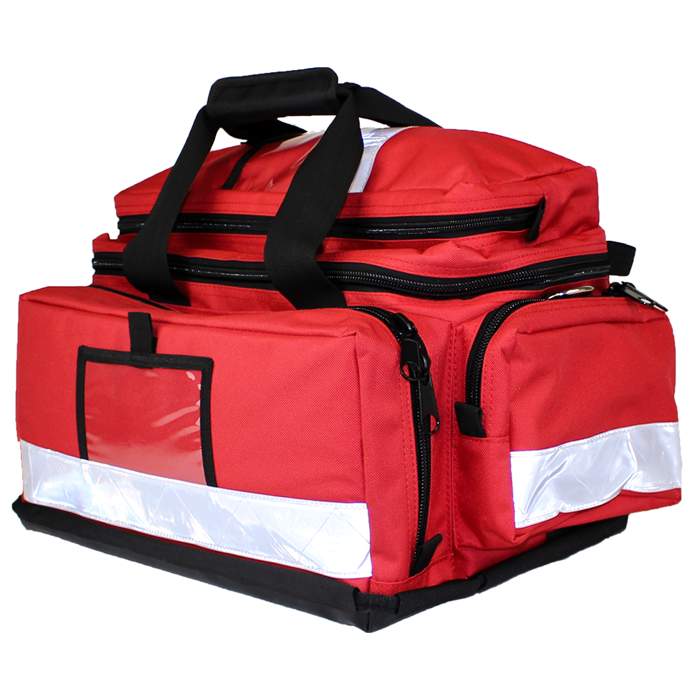 Premium Large Red Softpack Trauma First Aid Kit - 49 x 30 x 28.5cm Emergency Medical Supplies for Home, Car, Workplace & Outdoor Adventures