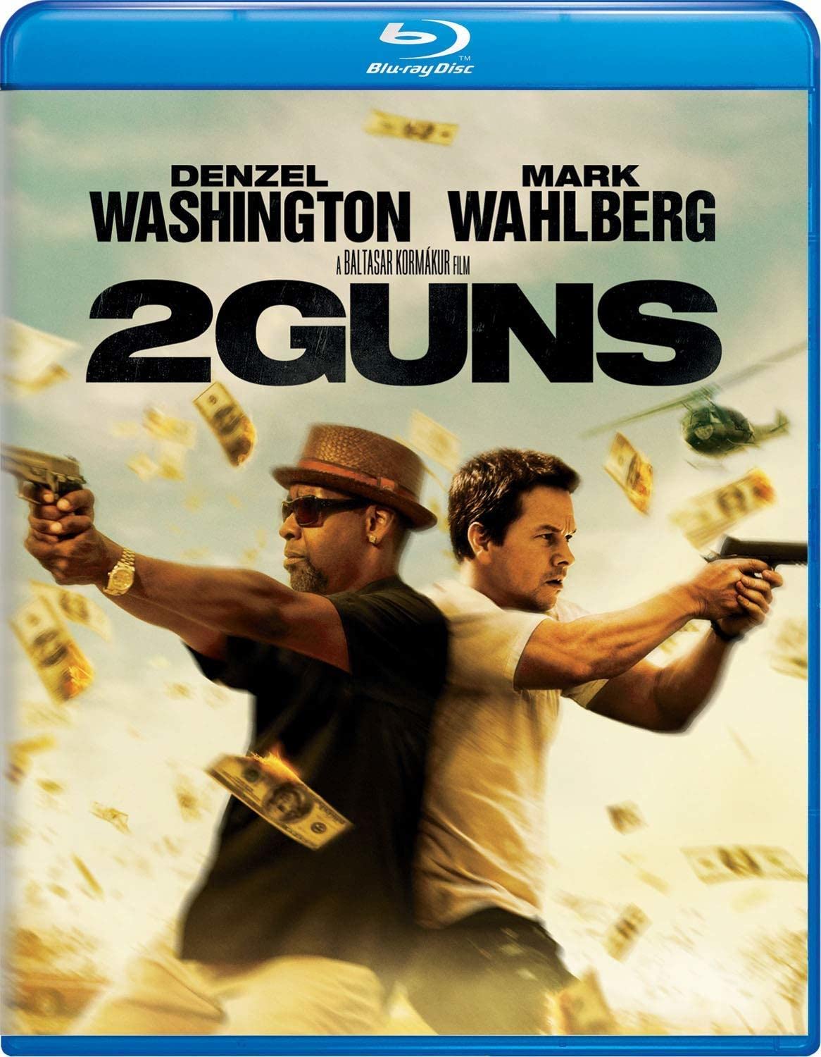 2 Guns Blu-ray Movie - Action Crime Thriller Starring Denzel Washington & Mark Wahlberg - Perfect for Movie Nights & Home Entertainment