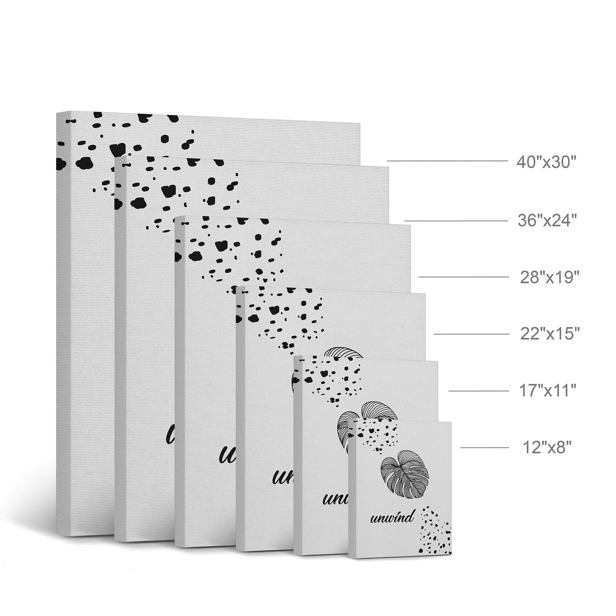 Smile Art Bathroom Canvas Print - Black & White Wall Decor for Home