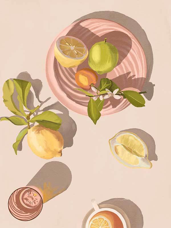 Citron Canvas Art Print - Vibrant Lemon Wall Decor for Kitchen, Dining Room & Office - Perfect for Home & Commercial Spaces