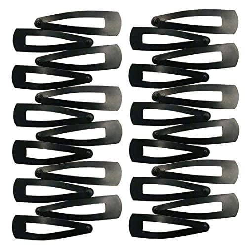 Premium Metal Triangular Tic Tac Hair Pins/Clips - 24pcs Big Size Hair Accessories for Women, Girls & Baby (Black) | Secure Hairstyles for School, Work & Special Occasions