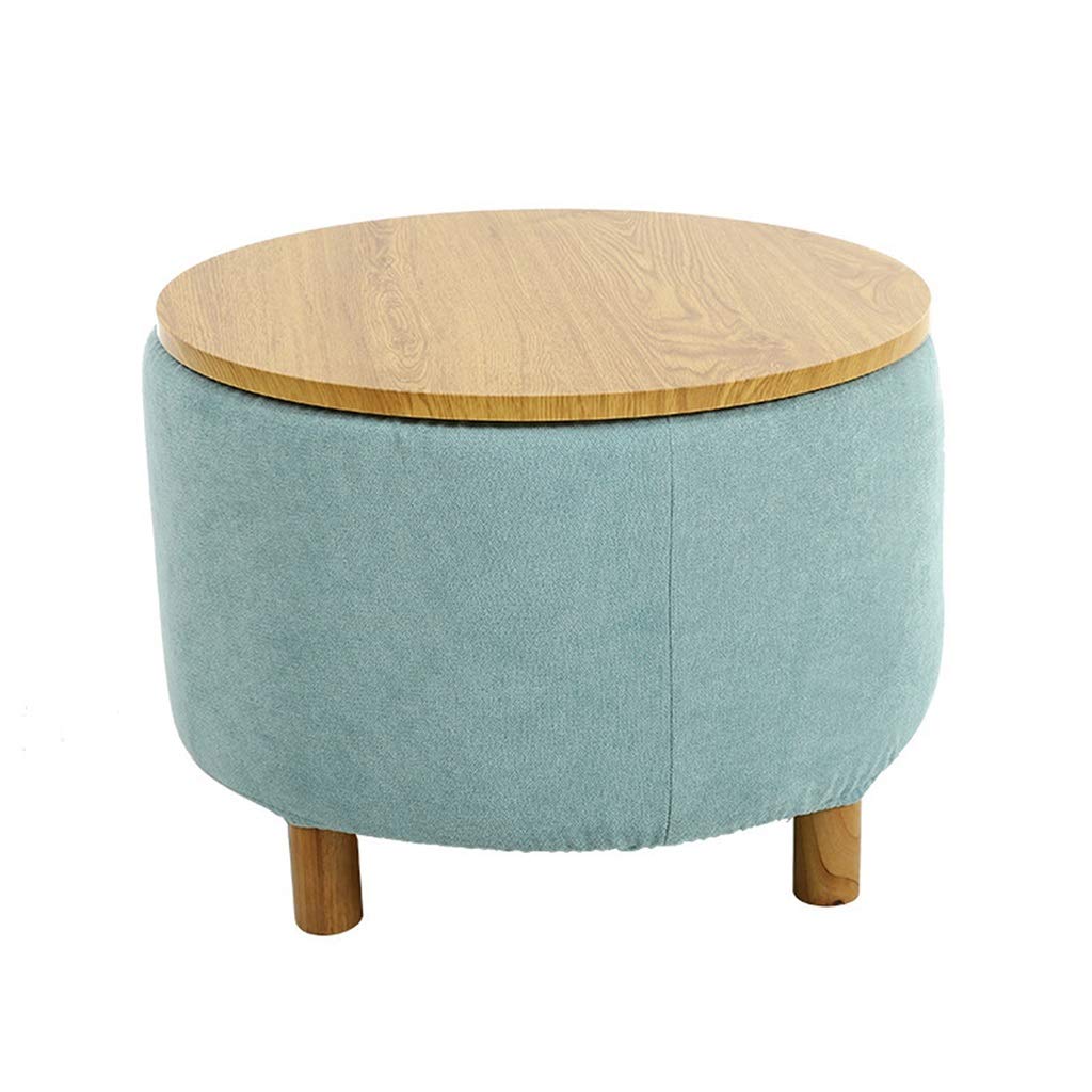 BDDIE Round Wooden Side Table with Storage - Small Space End Table, Coffee Table, Nightstand for Living Room, Bedroom & Office - Compact Corner Table for Home Decor (Style2) - Perfect for Small Apartments, Dorms & Cozy Spaces