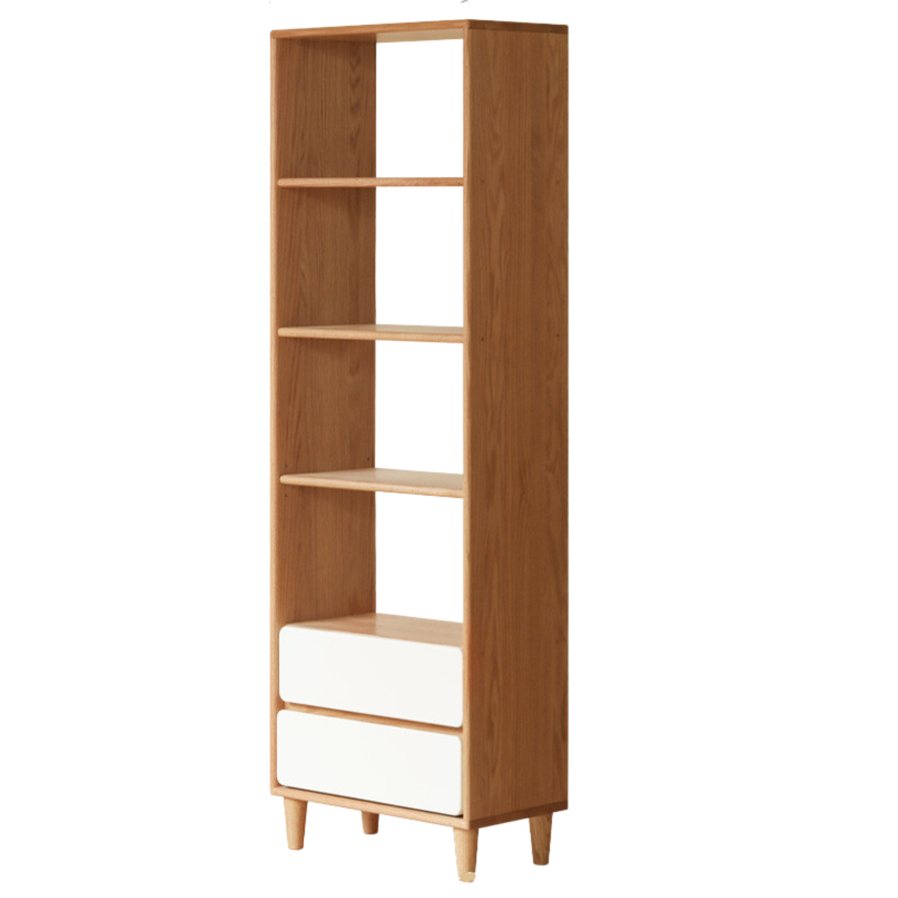 23.6x12.5x71.6 inch/ 60x32x182 cm/ Natural wood color/high bookshelf