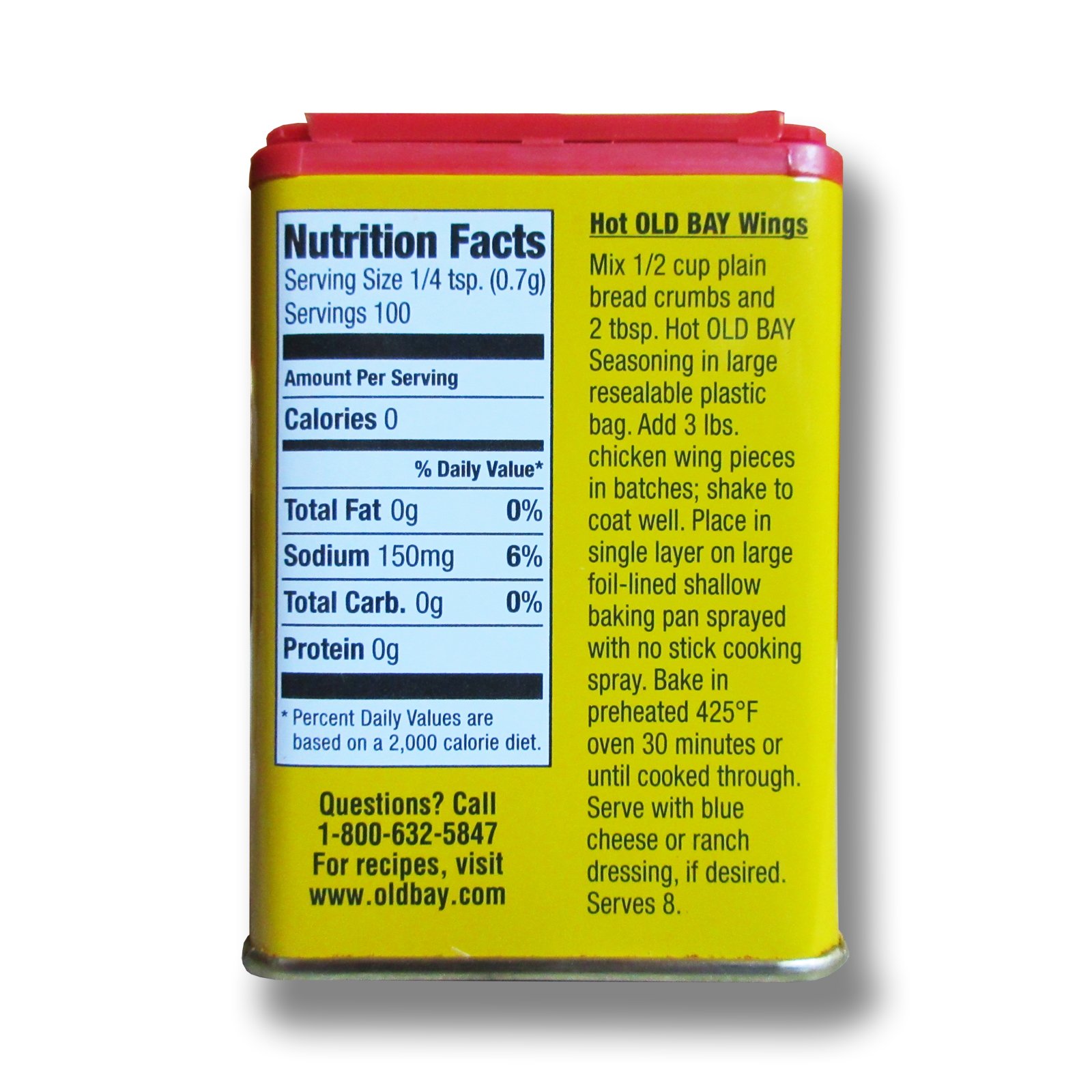 Old Bay Seasoning Hot & Spicy - 2.5 oz Can | Authentic Maryland Seafood & Crab Boil Seasoning | Perfect for Seafood, Chicken, Fries & Grilling