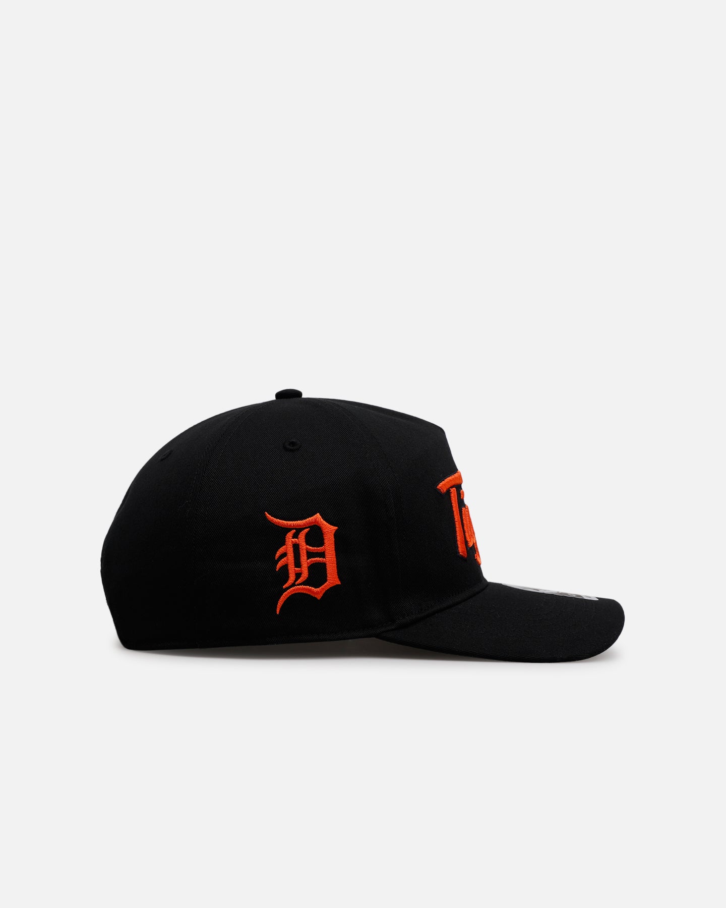 47 Brand Detroit Tigers 'Black Dome Script' 47 Hitch Snapback Black Hat - Official MLB Licensed Baseball Cap for Men & Women - Perfect for Sports Fans, Streetwear Fashion, and Casual Outfits