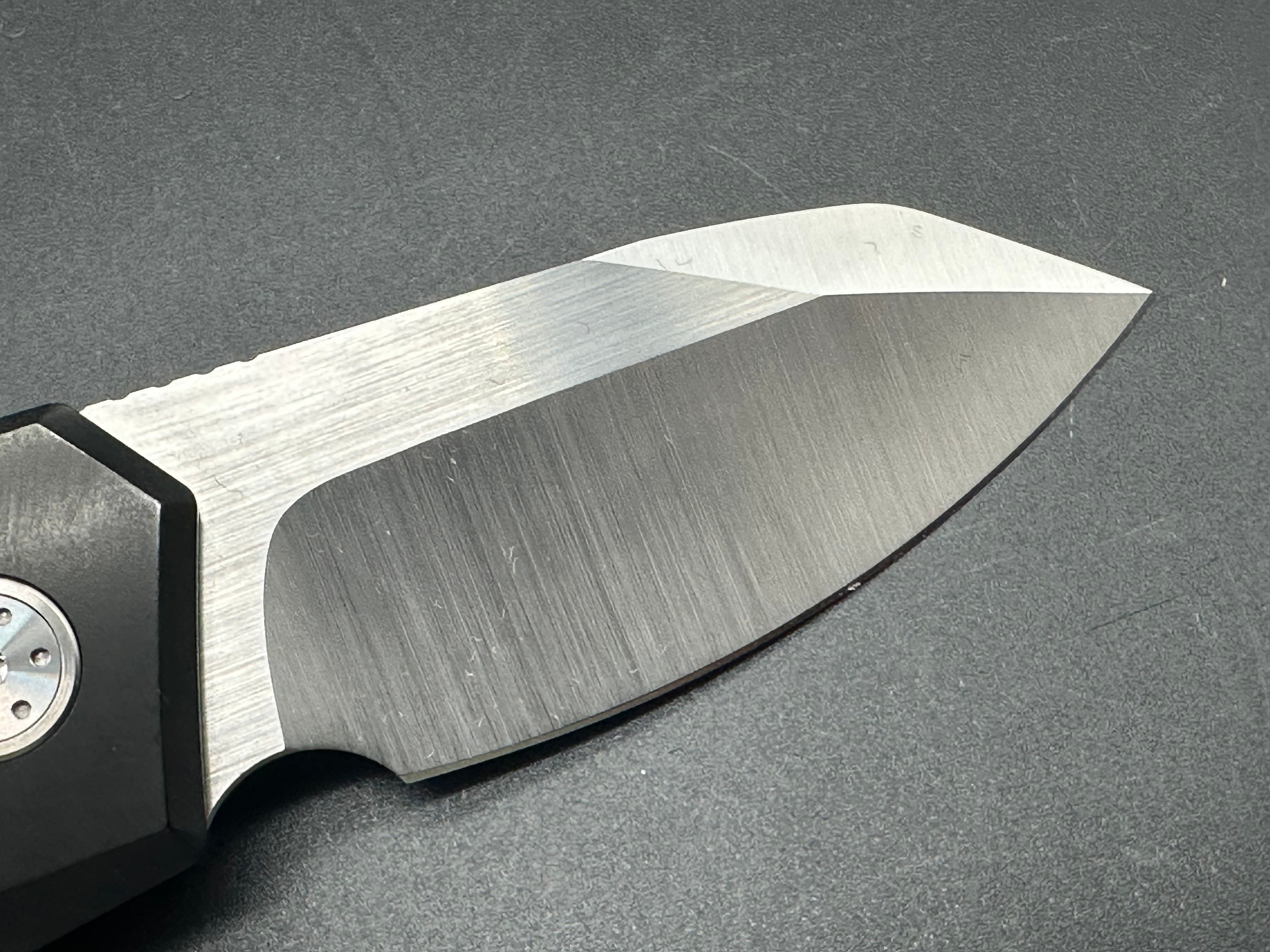 Alliance Designs Mini Slim Pickins Pocket Knife - Satin Elmax Blade with Zirconium Scales & Back Spacer - EDC, Outdoor, Camping & Everyday Carry Knife