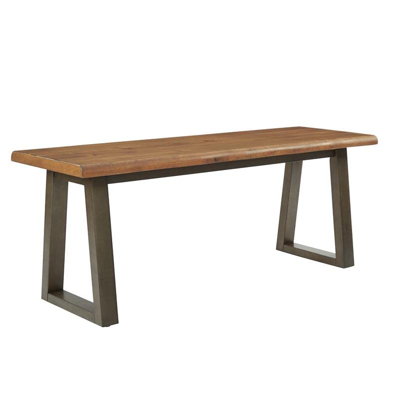 OS Home and Office Furniture Weston Bench in Rustic Sand Finish - Durable Wooden Entryway Bench for Hallway, Living Room & Bedroom - Perfect for Home Decor & Storage