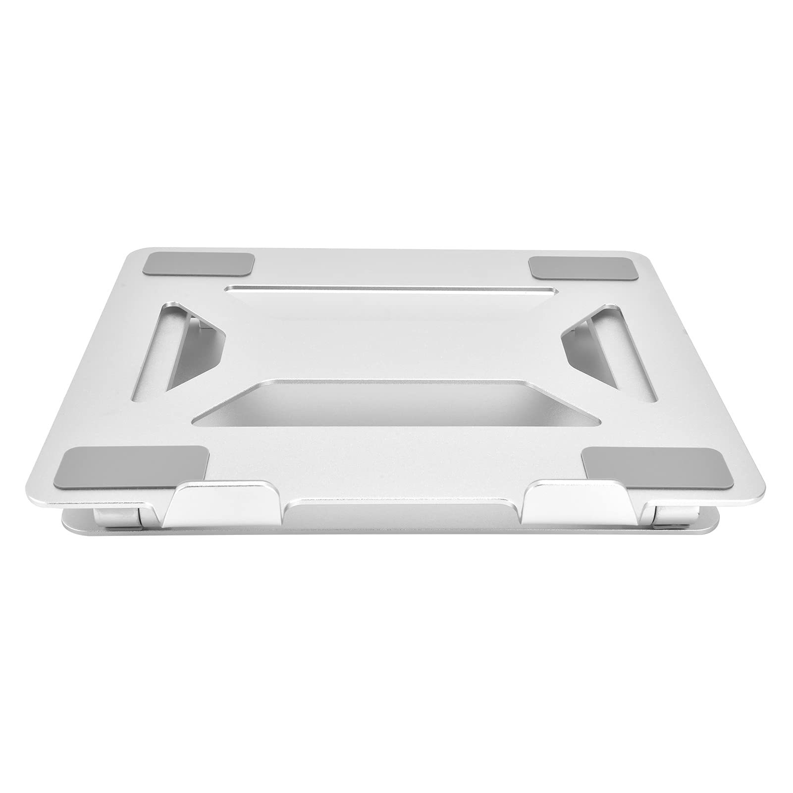 Adjustable Z-Shaped Laptop Stand with Heat Ventilation - Ergonomic Laptop Riser for Home, Office & Meeting Room Use - Perfect for Work, Study & Video Conferences