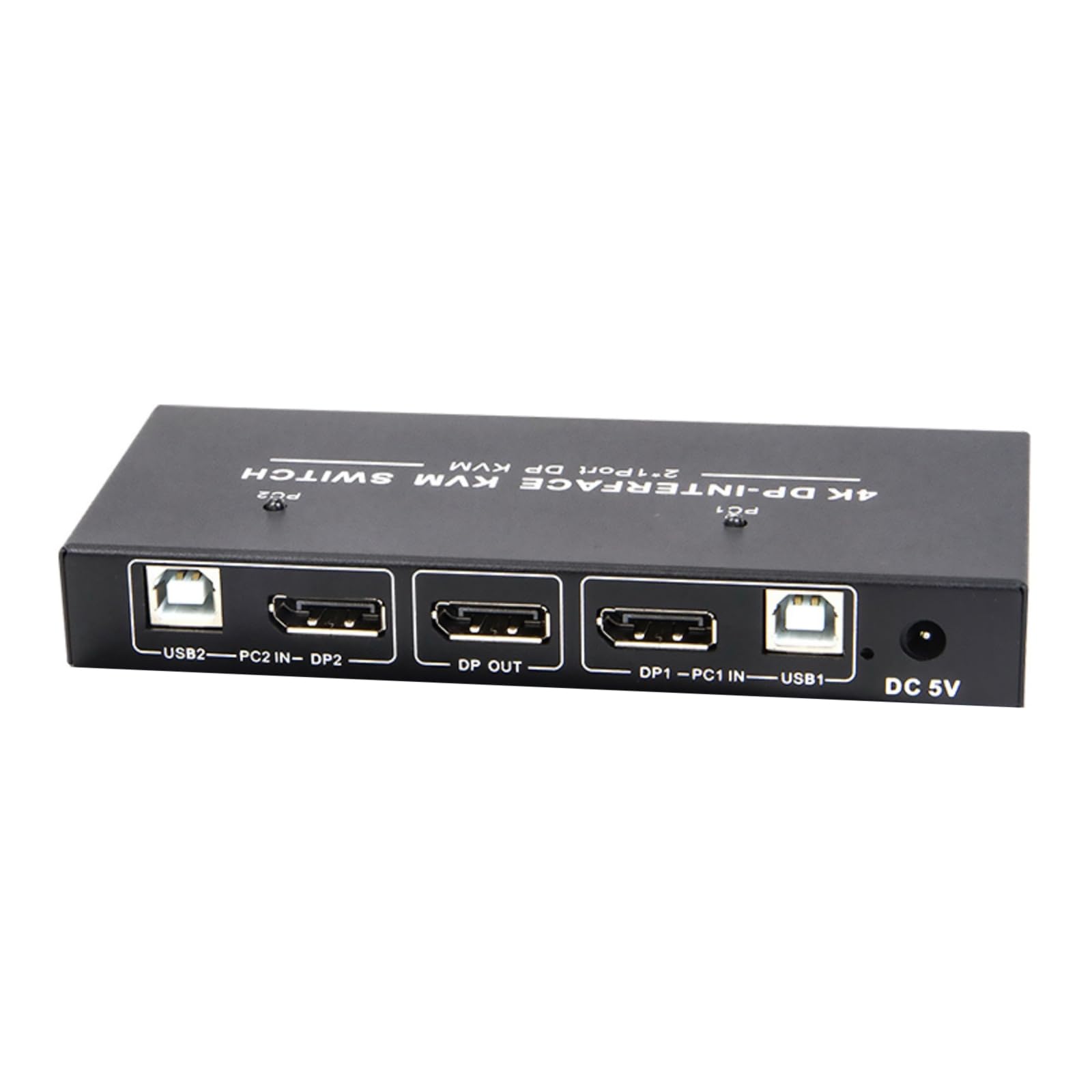 2023 WANSUPYIN 2-in-1 Out 4K HDMI DisplayPort KVM Switch - Dual Monitor Switcher for PC, Mouse, Keyboard & Printer | Perfect for Home Office & Gaming Setup
