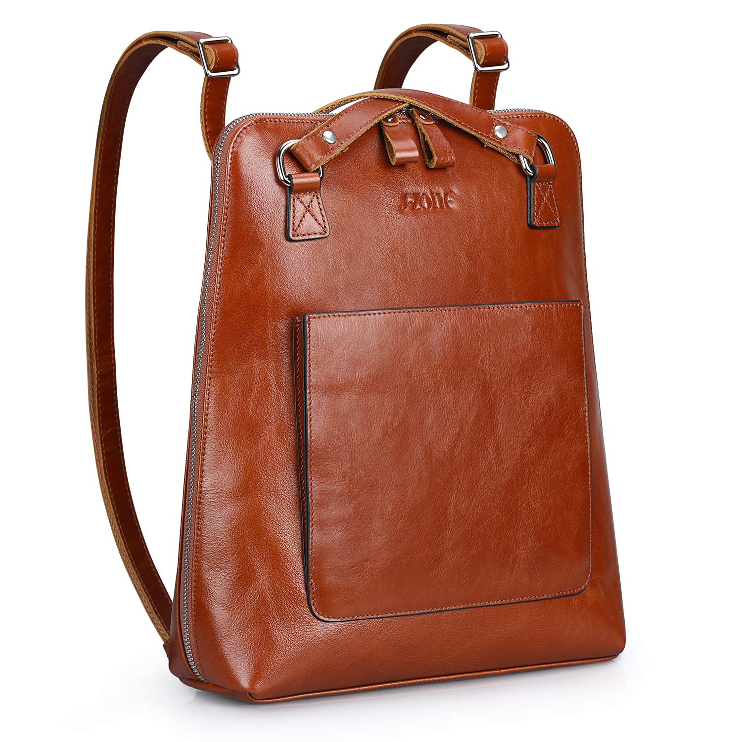 S-ZONE Women's Genuine Leather Backpack Purse - Convertible Shoulder Bag, Stylish Rucksack Daypack for Work, Travel & College | Durable & Fashionable