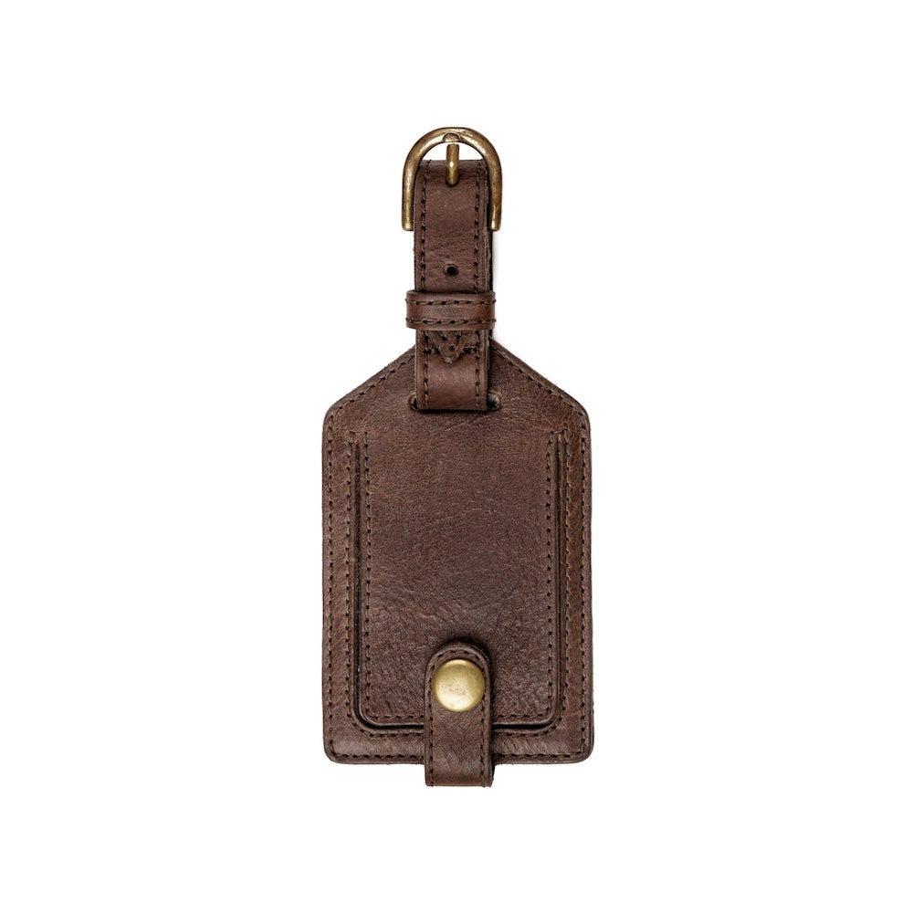 Personalized Leather Luggage Tag - Engraved Name & Contact Info - Durable Travel ID Bag Tag for Suitcases, Backpacks & Carry-Ons - Perfect for Business Trips, Vacations & Gift Giving