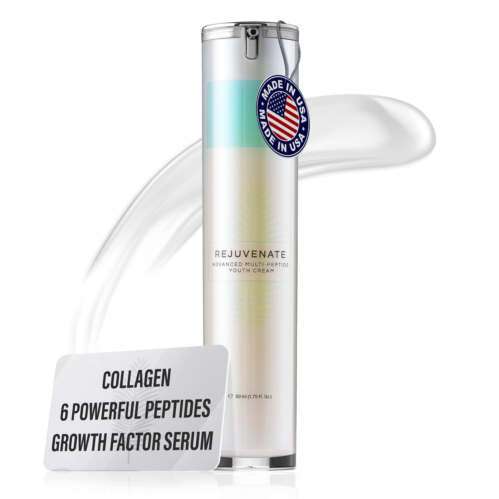 REJUVENATE Multi-Peptide Anti-Aging Cream & NOURISH Hydrating Face Moisturizer - Reduce Wrinkles, Boost Collagen, Deep Hydration for Youthful Glowing Skin | Day & Night Cream for Dry, Mature Skin