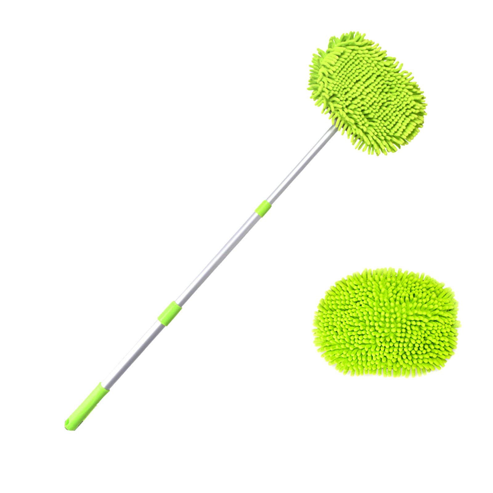 Premium Stainless Steel Cleaner Spray with Detachable Brush - 180° Rotating Adjustable Car Wash Handle - Ideal for Kitchen Appliances, Sinks, and Outdoor Cleaning Supplies