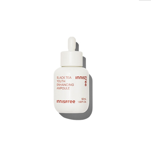 Innisfree Black Tea Youth Enhancing Ampoule - Anti-Aging Serum for Glowing Skin | Hydrating & Firming Treatment for Face & Neck | Perfect for Nighttime Skincare Routine