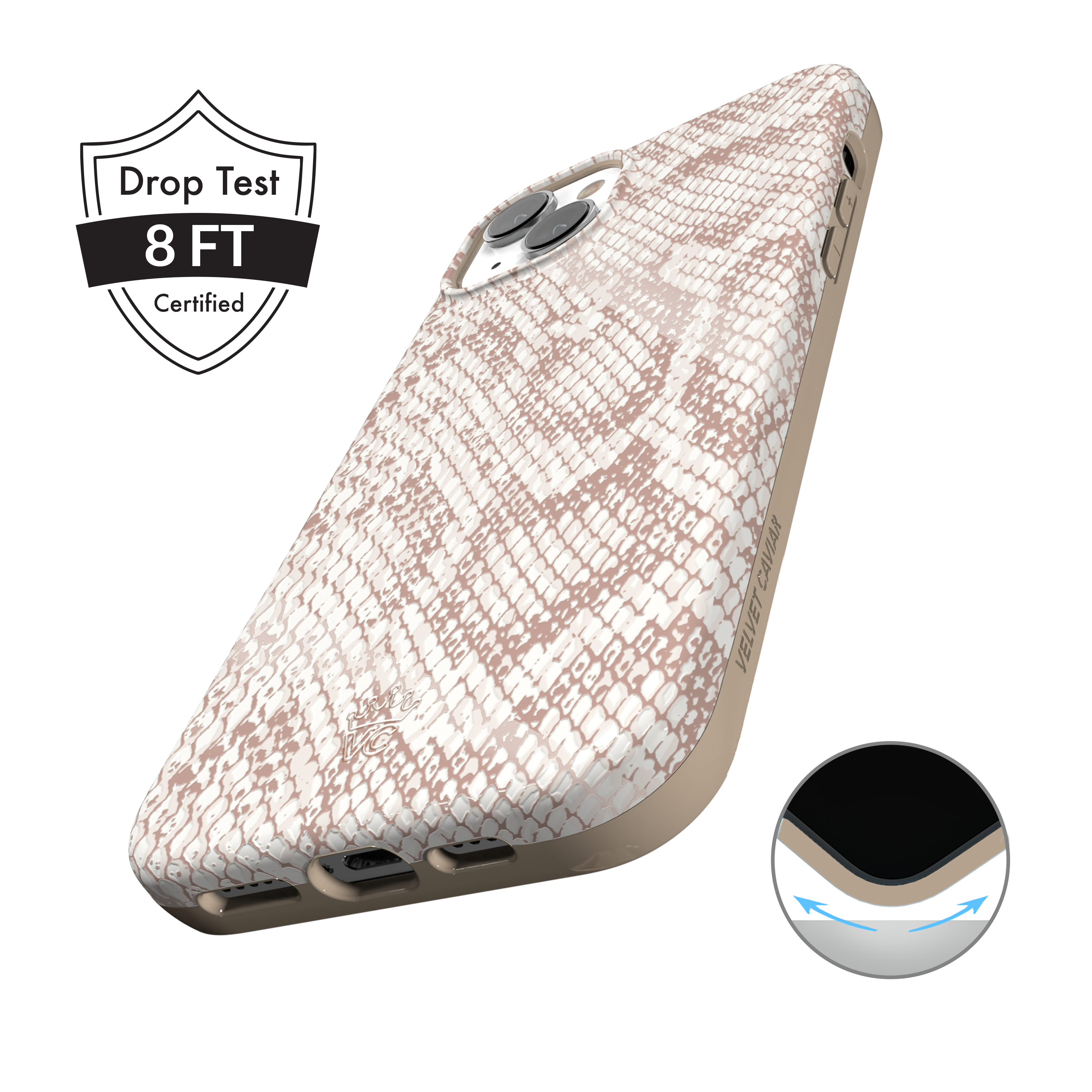 Premium Nude Python Skin iPhone Case - Slim & Stylish Protective Cover for iPhone [Model Numbers] - Perfect for Everyday Use, Travel & Fashion Accessories