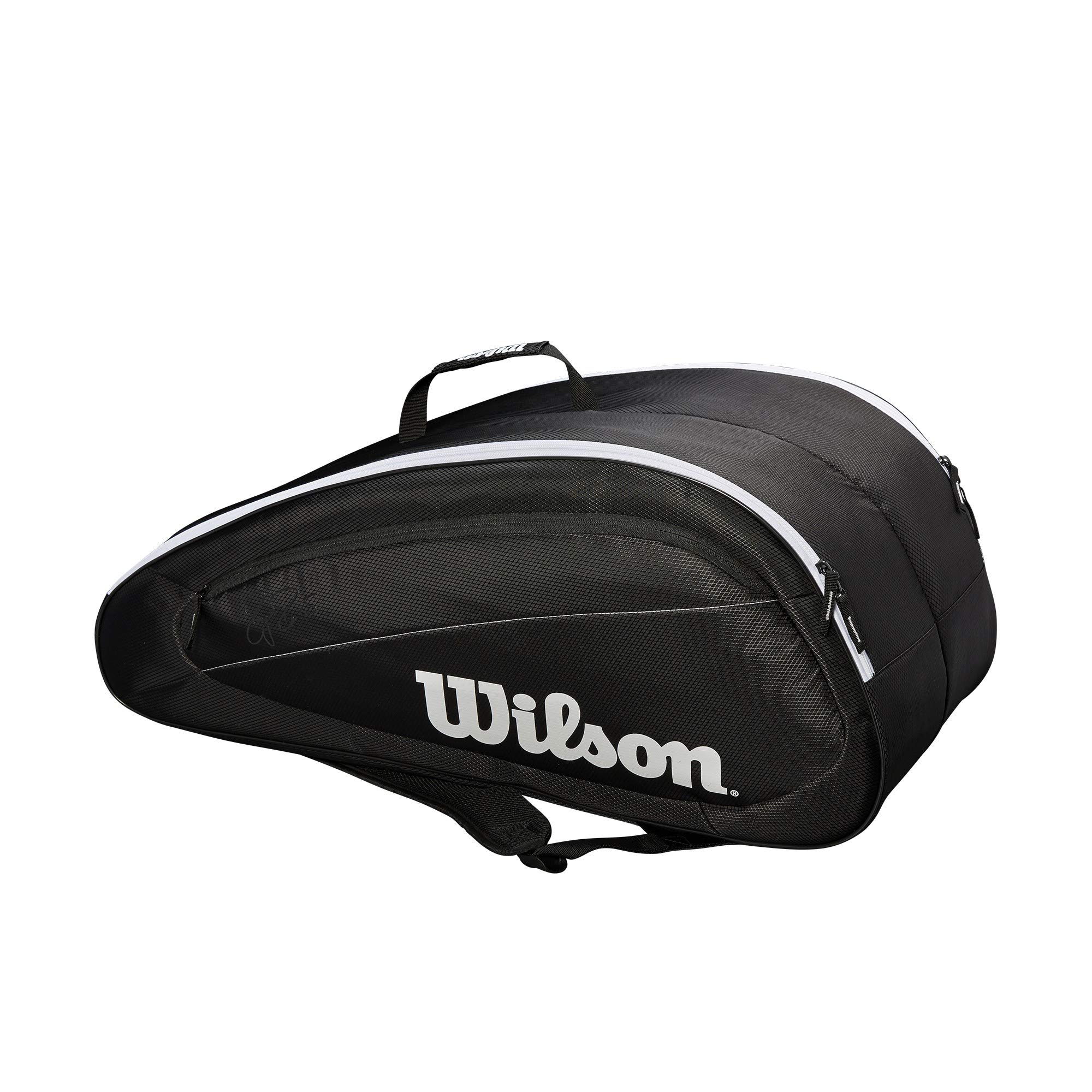 Wilson Fed Team Tennis Bag - Durable & Spacious Tennis Backpack for Men & Women - Perfect for Club Matches, Tournaments & Training Sessions