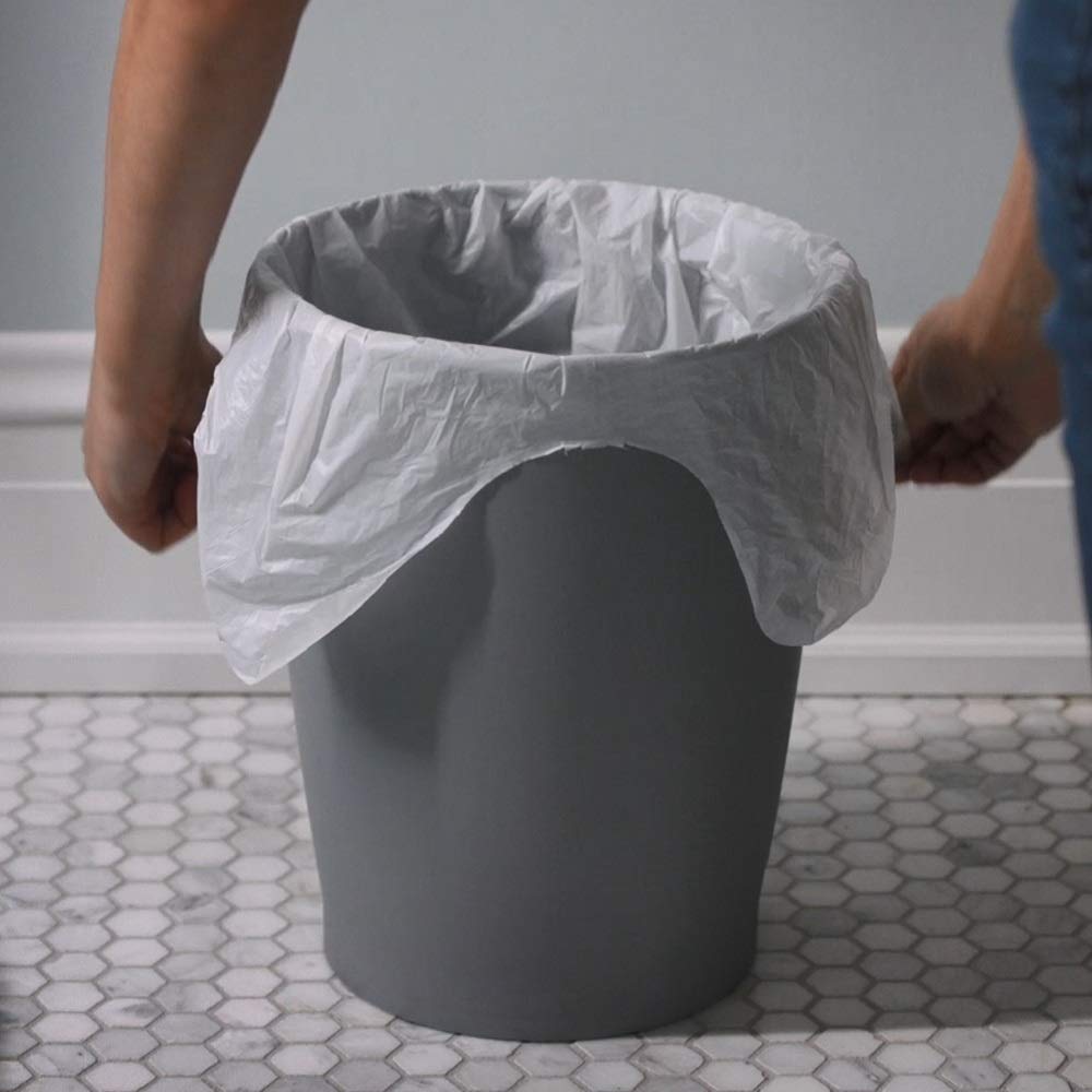 Heavy Duty Flap Tie Trash Bags - 26 Count, Tropical Paradise Scented | Extra Strong Garbage Bags for Kitchen, Office & Outdoor Use