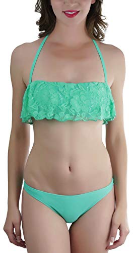 Solid Mint (Crochet Lace Top)