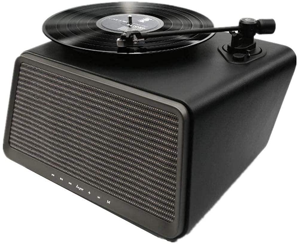 Vintage Bluetooth Record Player with Built-in Speaker - 38x35x25cm Retro Turntable for Vinyl Records, Wireless Music Streaming & Home Decor | Perfect for Living Rooms, Bedrooms & Gift Giving