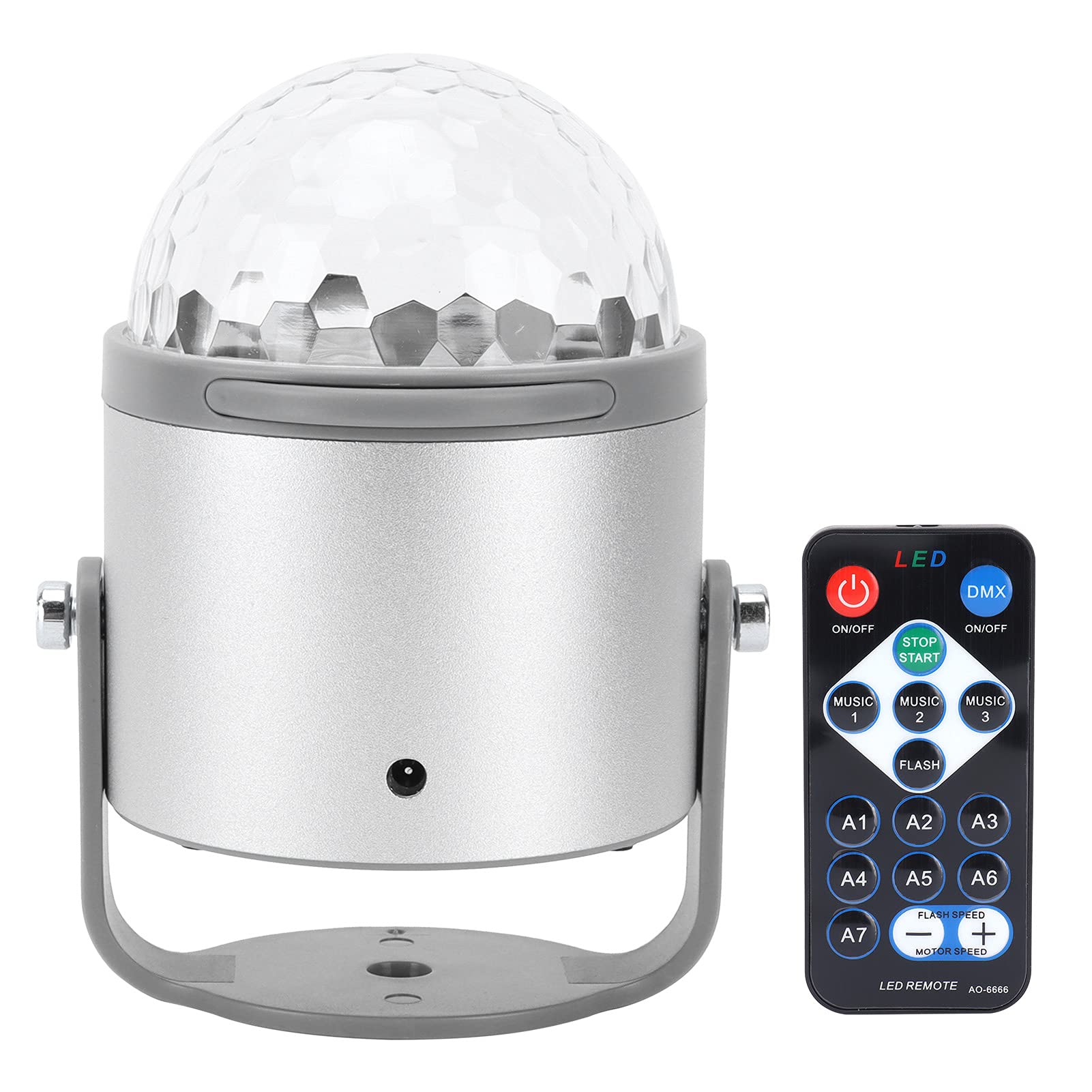 Colorful Rotatable Sound Activated Projector Lamp with Remote Control - Car, Home & KTV Party Lighting for Mood, Decor & Entertainment