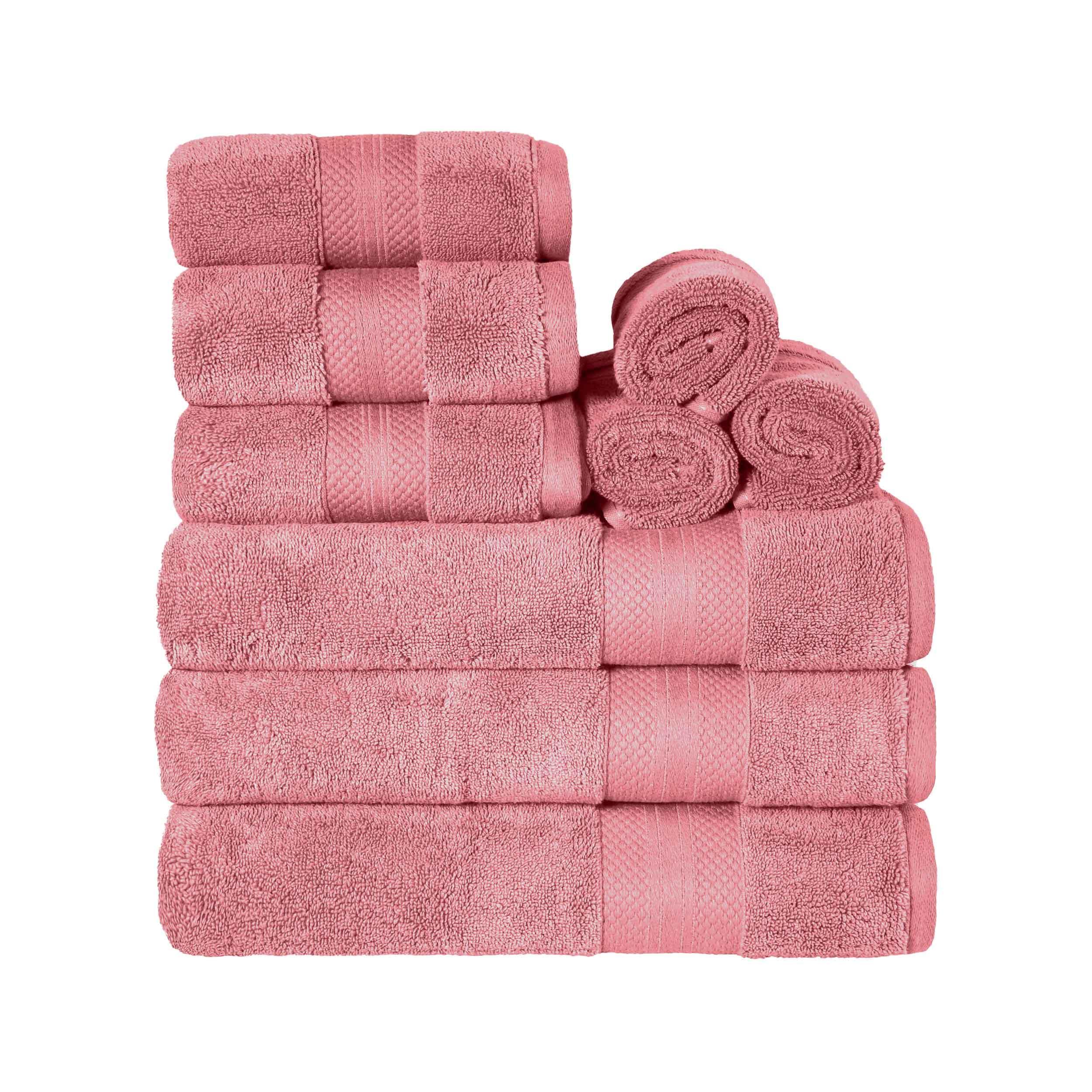 Premium 9-Piece Ultra Plush Turkish Cotton Towel Set - Highly Absorbent, Soft & Luxurious Bath Towels for Spa, Hotel, and Home Use