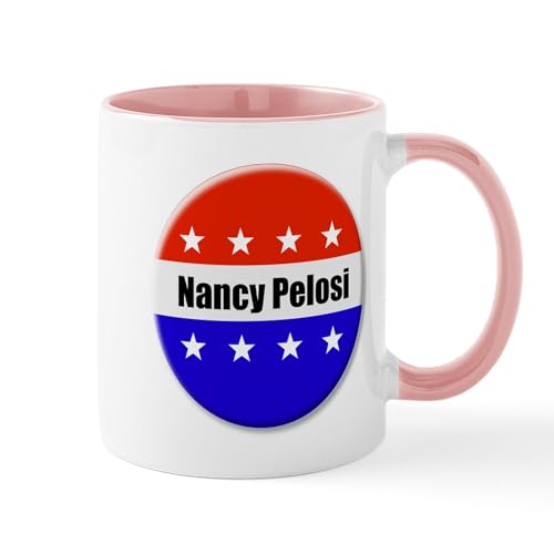White/Pink Inside - Nancy Pelosi Mugs
