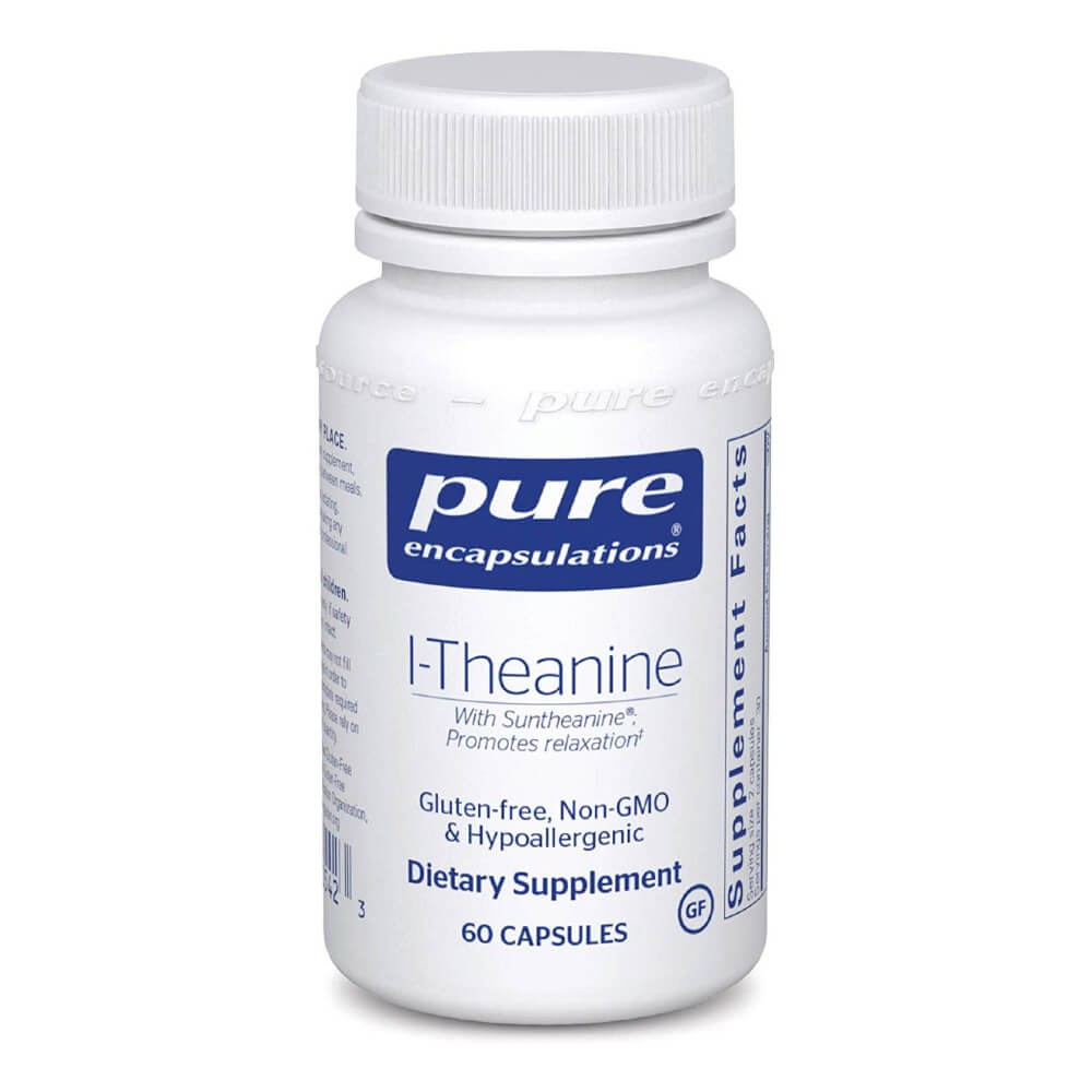 Pure L-Theanine 200mg 120 Capsules - Natural Stress Relief & Relaxation Supplement for Anxiety, Focus & Sleep Support