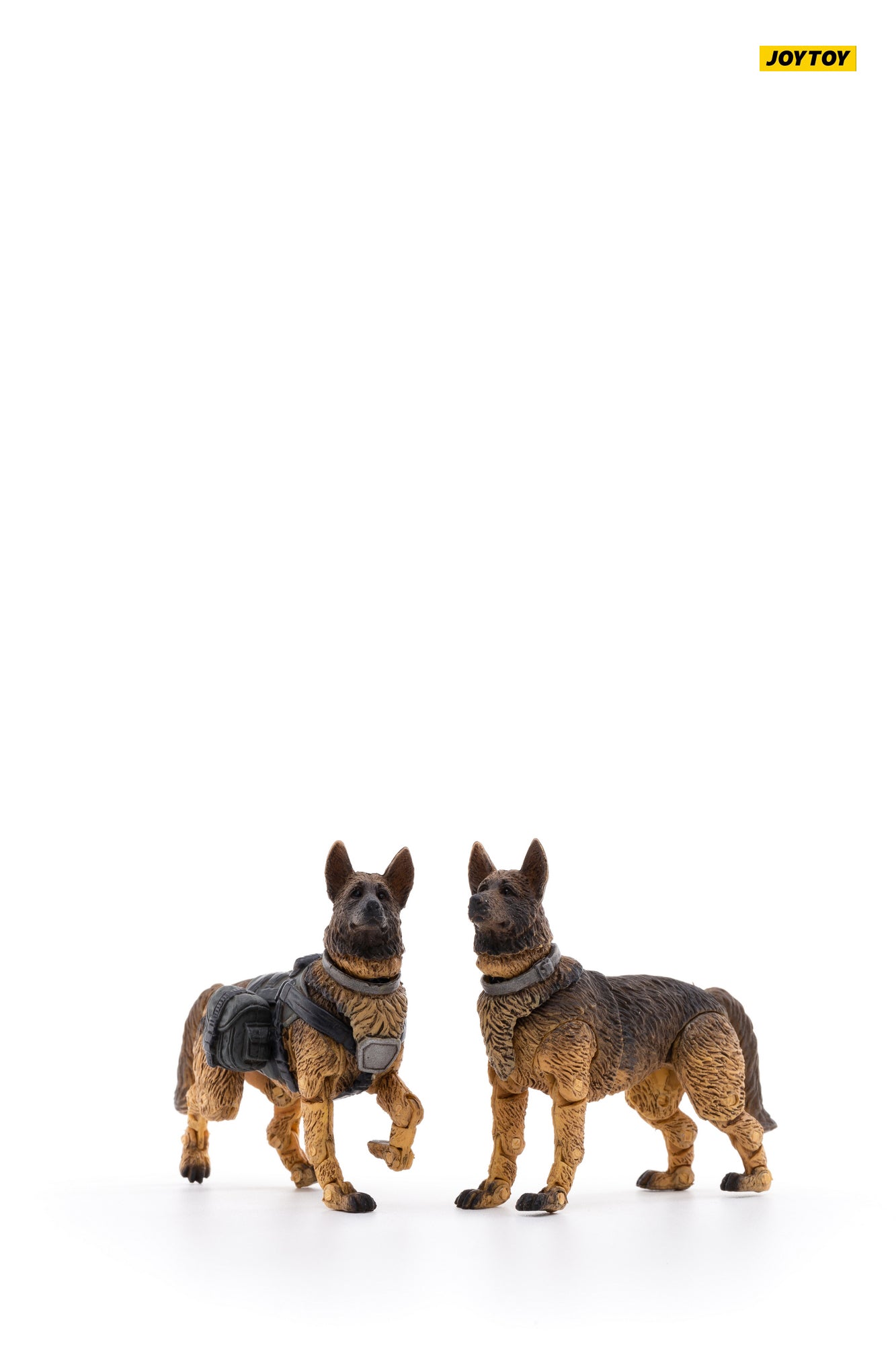 JOYTOY 1/18 Scale Military Dog Action Figure Set (2PCS) - Realistic Canine Collectible for Anime & Military Enthusiasts | Perfect for Display, Diorama Scenes & Toy Photography