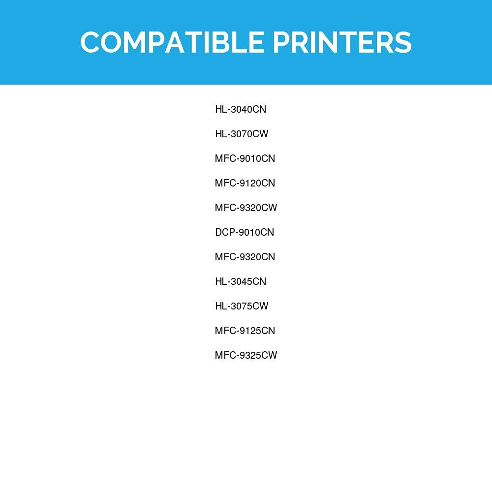 Brother TN210BK Compatible Toner Cartridge (4-Pack, Black) - Replacement for Brother DCP-9010CN, HL-3040CN, HL-3070CW, HL-3045CN Printers | High-Quality Printing for Office Documents, Reports & Home Use