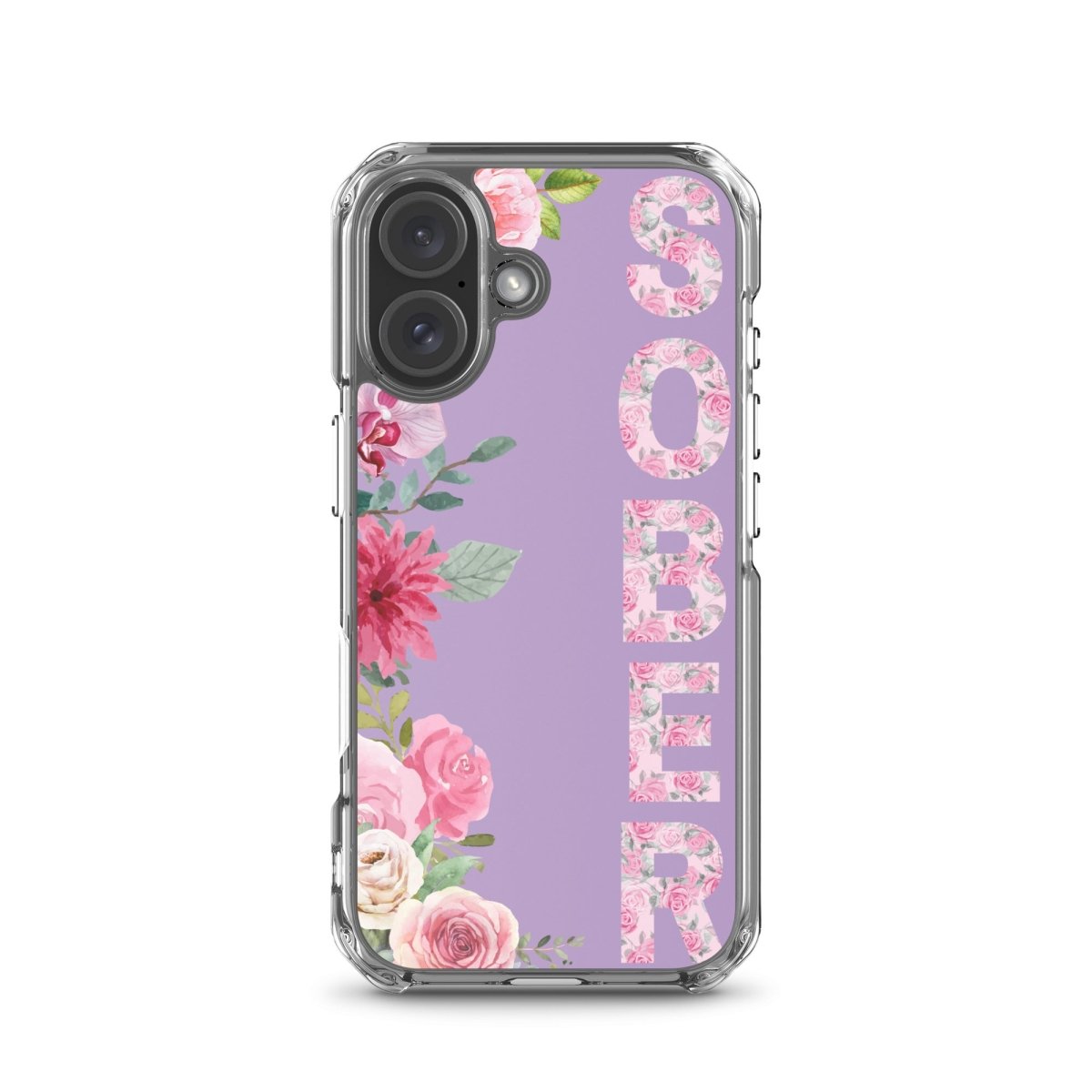SOBER Rosé Chinoiserie iPhone Case - MagSafe® Compatible Protective Cover for iPhone 13/14/15 Pro - Elegant Floral Design for Women - Perfect for Daily Use, Office & Travel