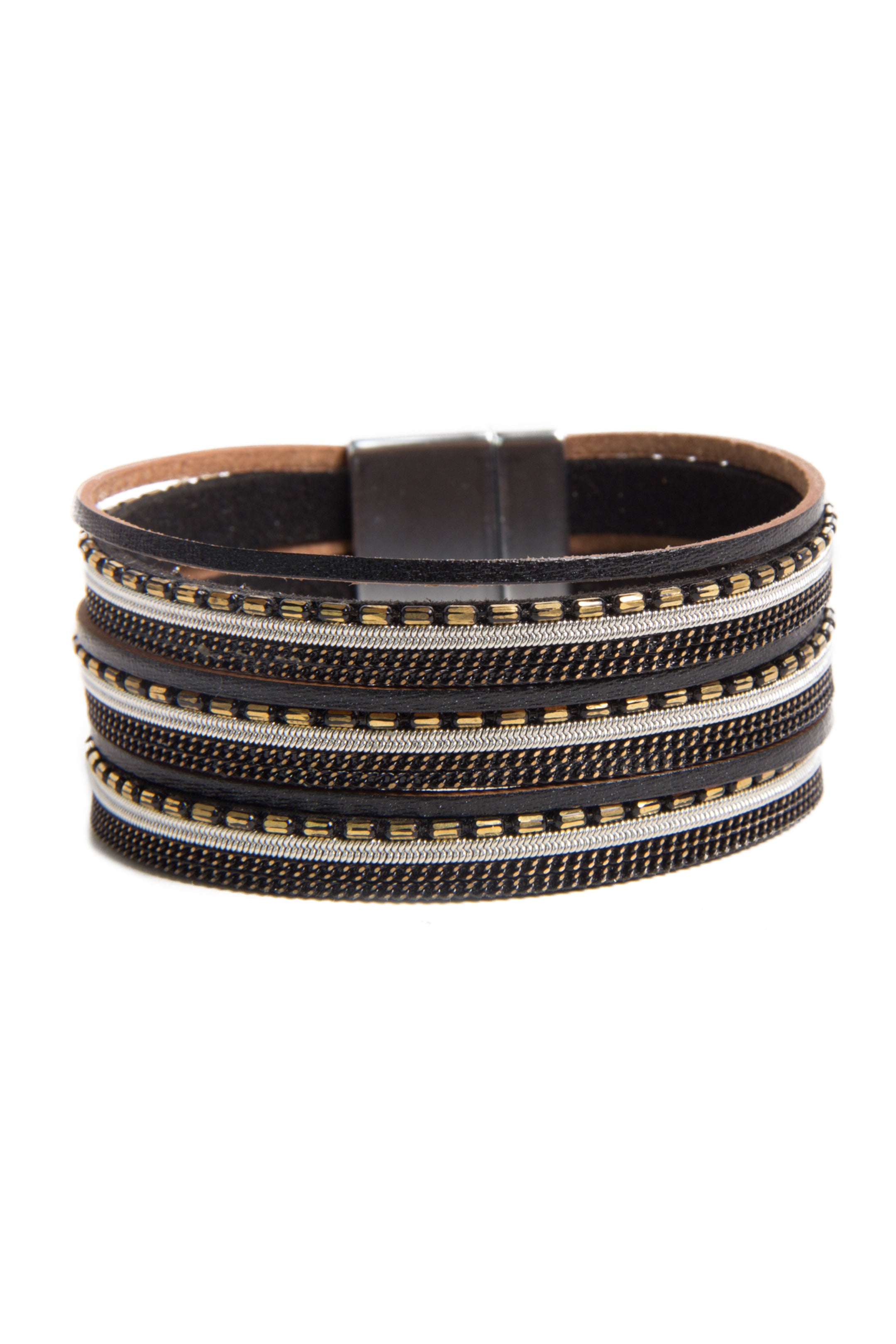 Dionne Multi Strand Leather Bracelet for Women - Stylish Boho Handmade Bracelet - Perfect for Casual Wear, Parties & Gifts