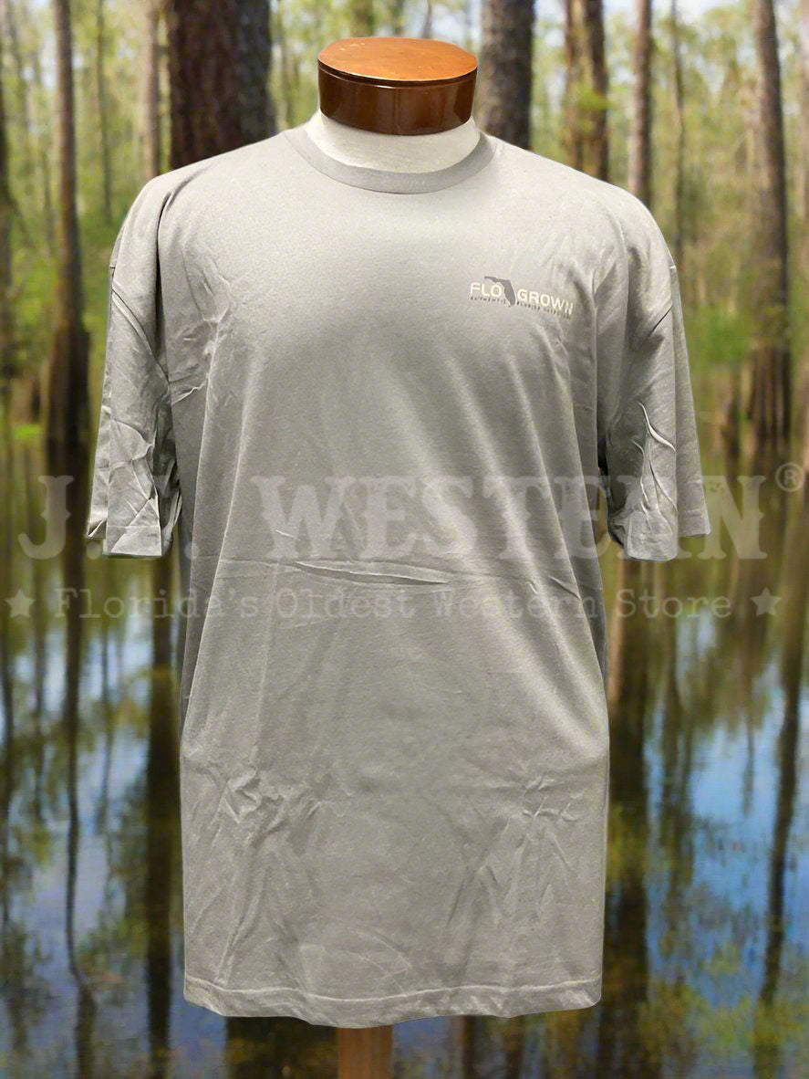 FloGrown FGM 1803 Men's Trucked Up In Paradise T-Shirt - Soft Cotton Graphic Tee for Casual Wear & Beach Outings (Grey)