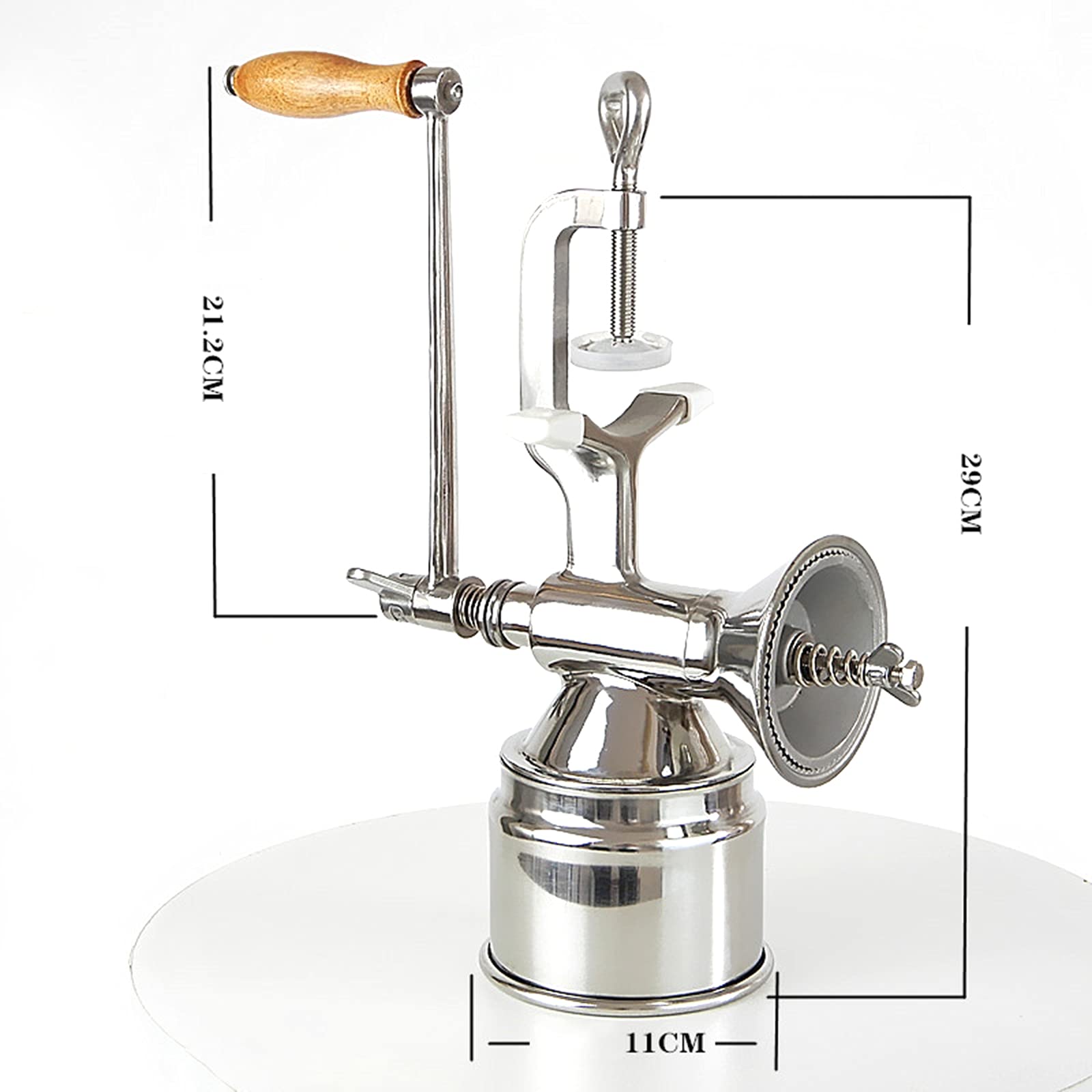 Premium Stainless Steel Manual Grain Grinder - Heavy Duty Cast Iron Mill for Coffee Beans, Rice, Wheat & Spices | Perfect for Home Brewing, Camping & Emergency Food Prep