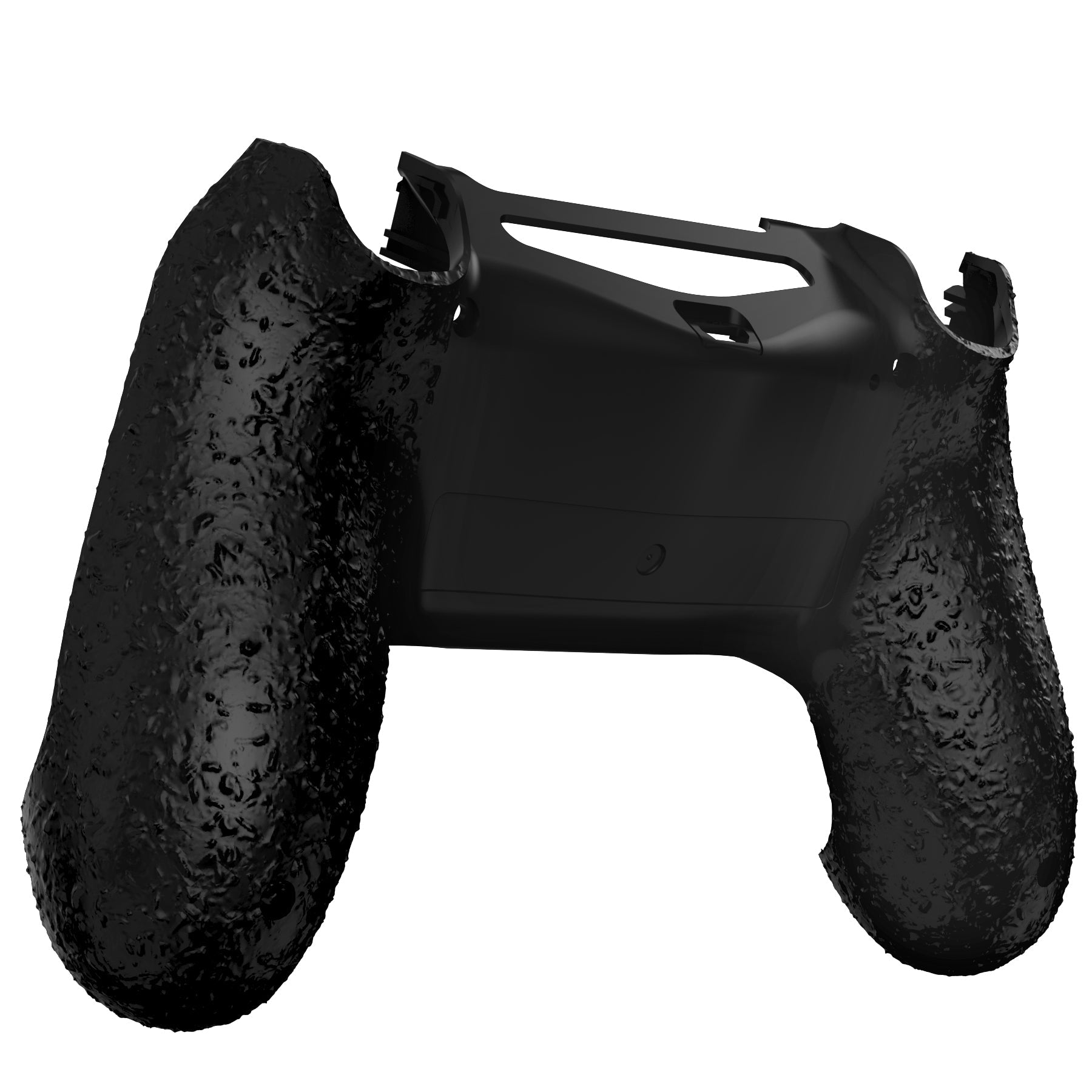 eXtremeRate Replacement Bottom Shell for PS4 Slim Pro Controller (CUH ZCT2 JDM 040/050/055) - Textured Black | Durable Gaming Accessory for Enhanced Grip & Comfort | Perfect for PS4 Controller Repair & Customization