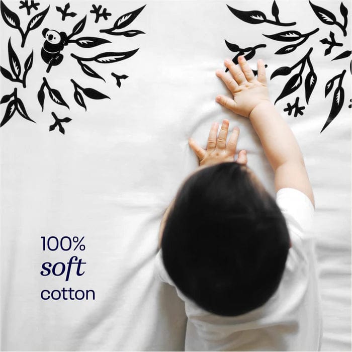 Nanit Smart Baby Crib Sheets - Soft, Breathable Grey Cotton for Safe & Comfortable Sleep | Perfect for Nursery, Daycare & Travel