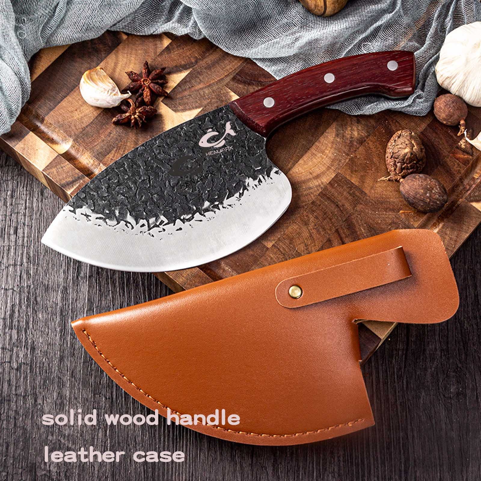Professional Forged Seafood Knife - Sharp Aquatic Fish & Meat Cleaver for Kitchen, Butchering, and Slaughter | Perfect for Home Cooking, Fishing, and Professional Chefs