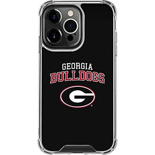 Official University of Georgia Bulldogs iPhone 13 Pro Clear Phone Case - Durable Protective Cover with Scratch-Resistant Back for School, Game Day & Everyday Use